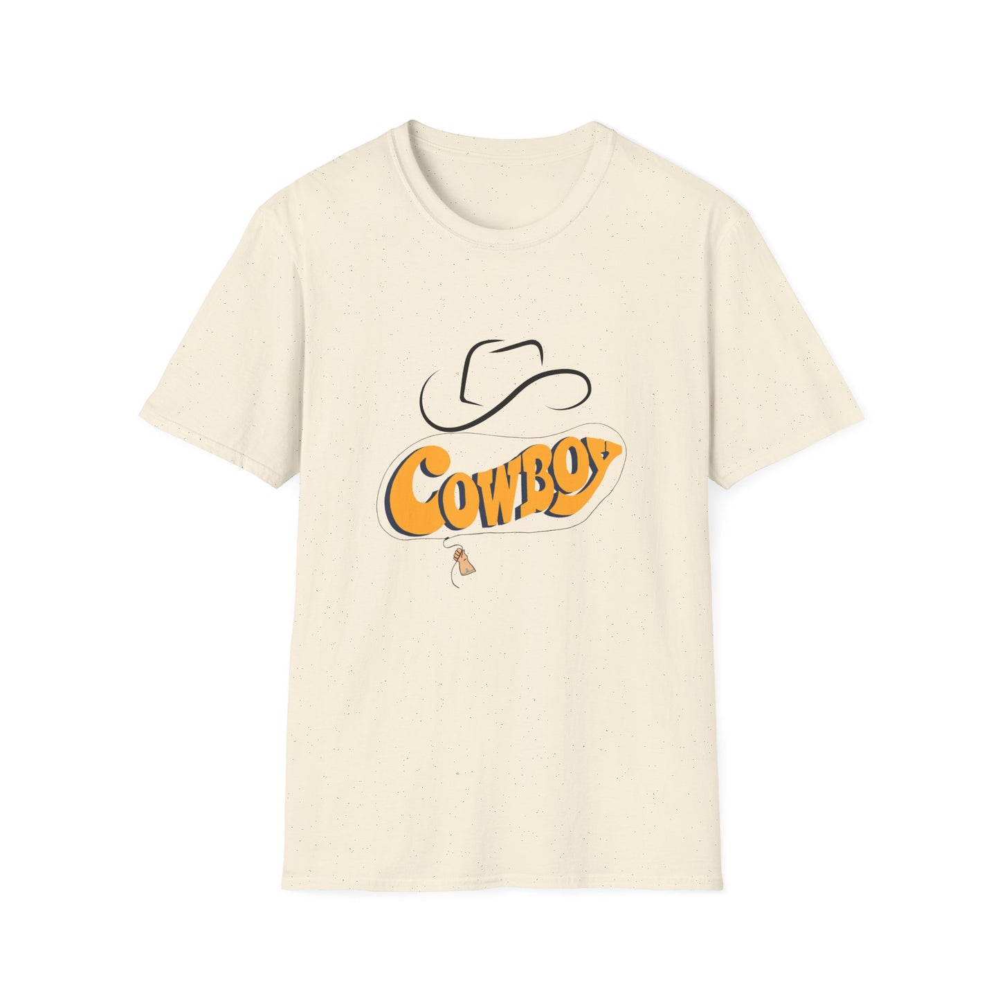 Retro Cowboy Graphic Unisex Softstyle T-Shirt