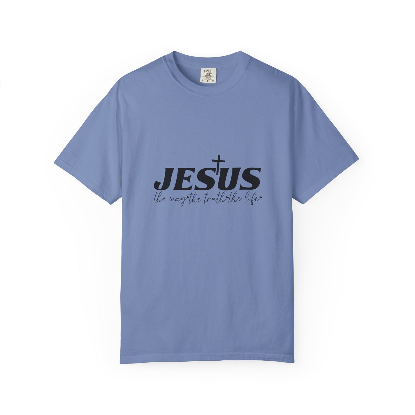 Faith-Inspired Garment-Dyed T-Shirt, Casual Christian Wear, Unisex Jesus Tee, Spiritual Gift, Comfortable Everyday Shirt