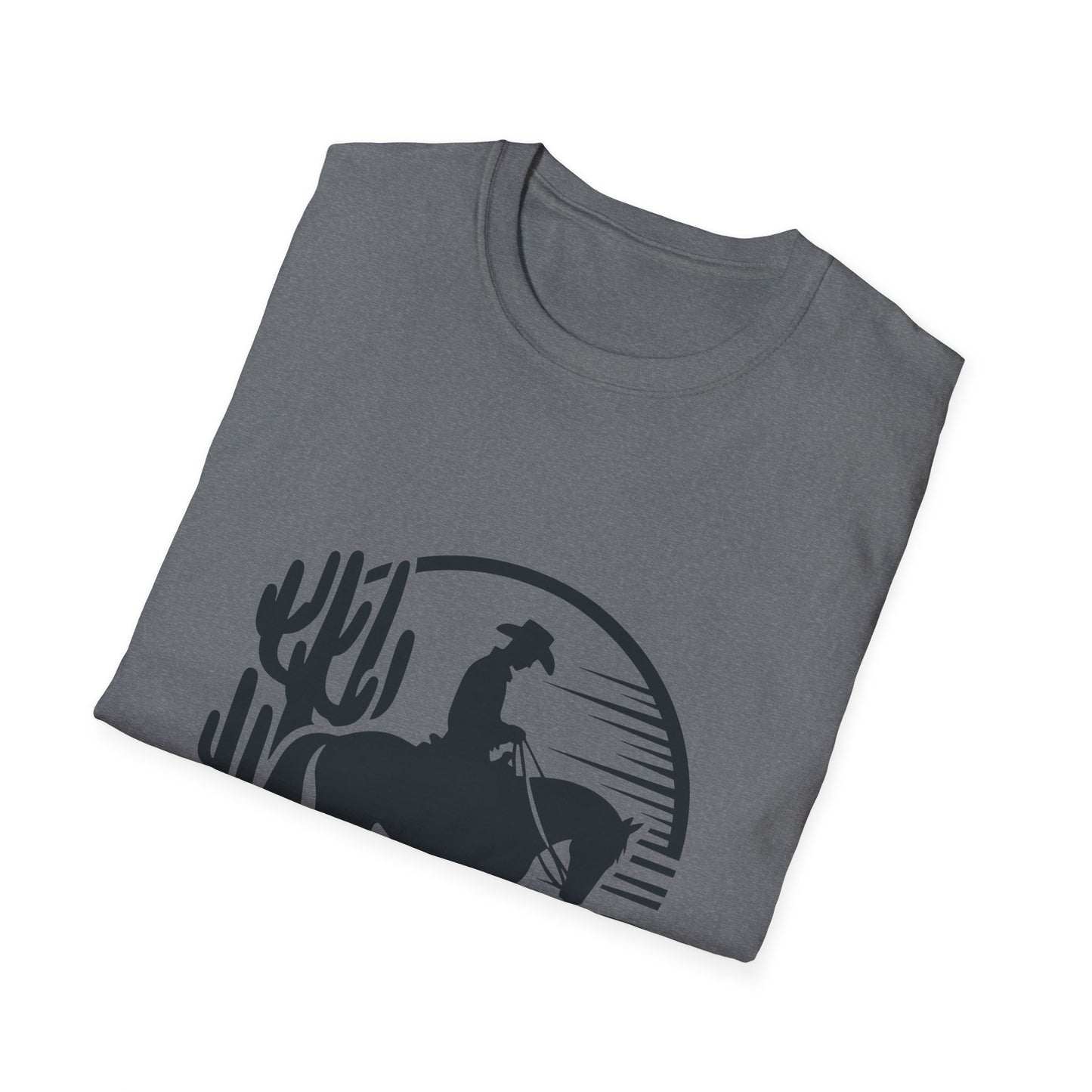 Cowboy Sunset Graphic Tee, Vintage Western T-Shirt, Gift for Horse Lovers, Retro Cowboy Shirt, Unisex Casual Wear
