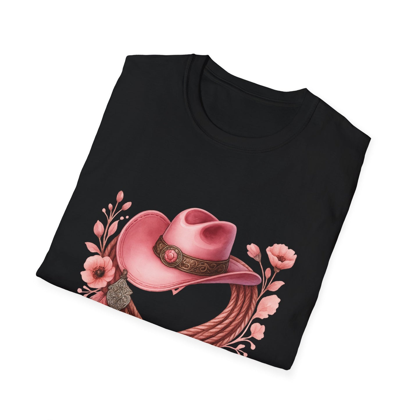 Cowgirl Charm T-Shirt, Western Graphic Tee, Rodeo Style Shirt, Country Girl Fashion, Floral Cowboy Hat Top