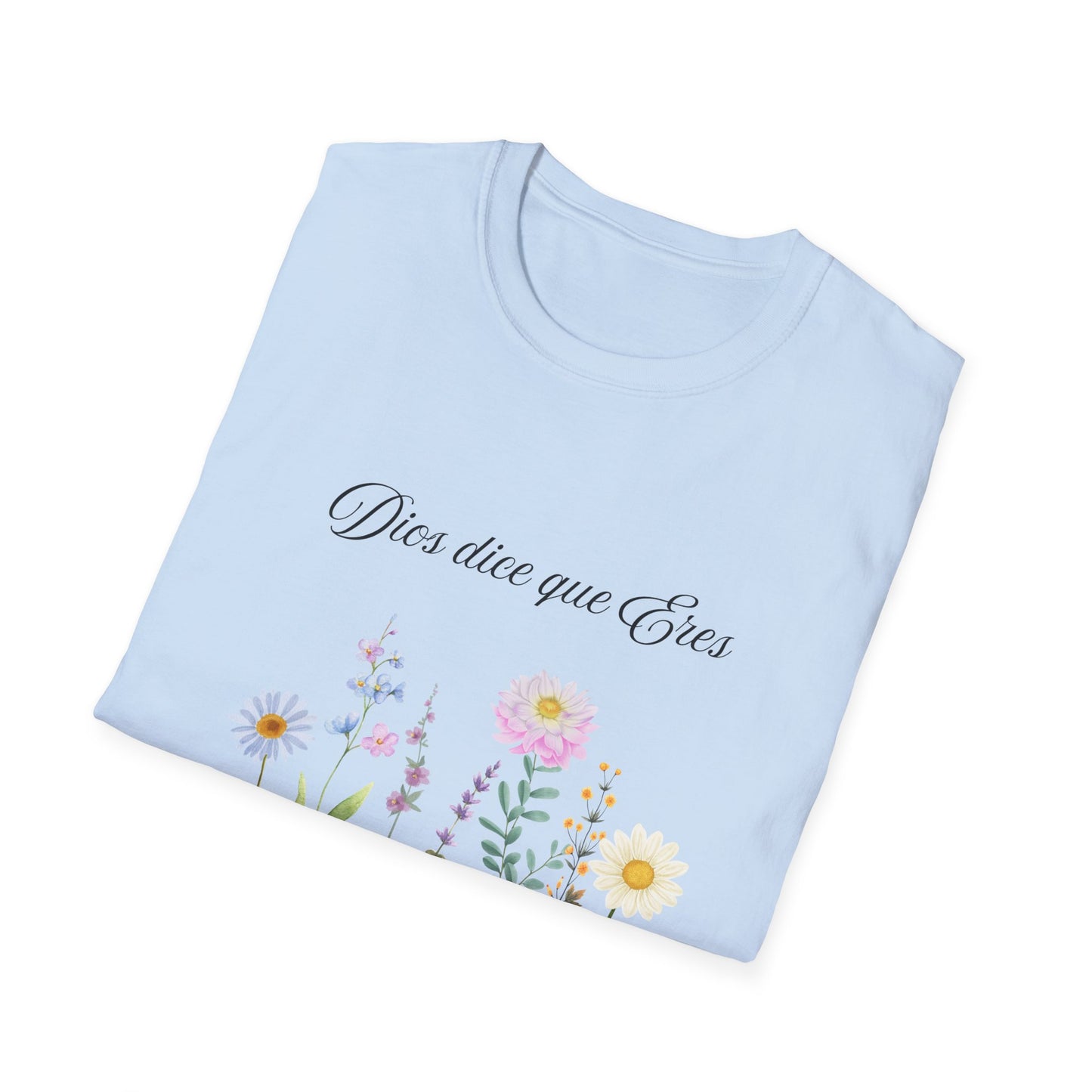t-shrit christian Floral Quote T-Shirt, Nature Lover Gift, Boho Style Tee, Inspirational Shirt, Unisex Softstyle Tee, Eco-Friendly Apparel