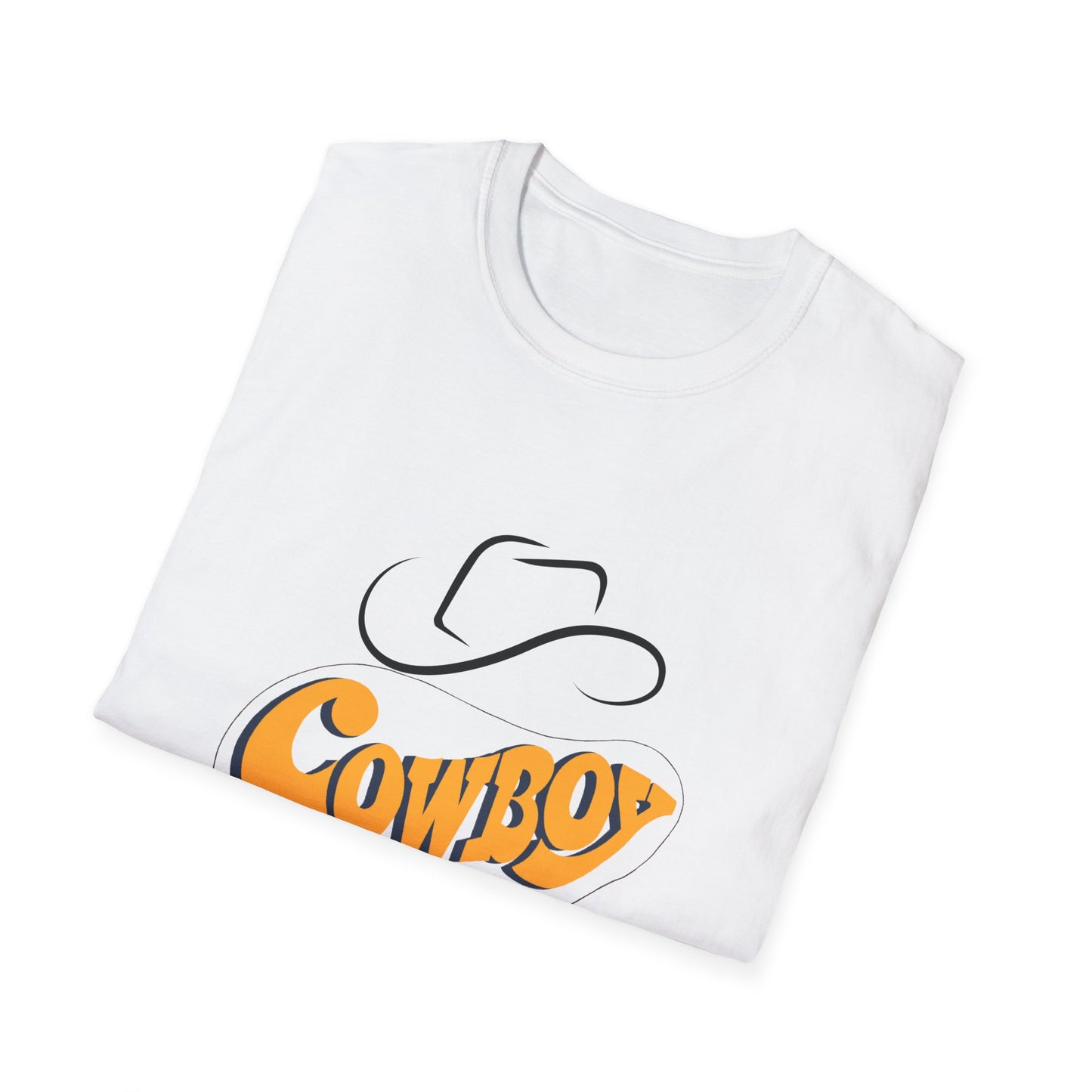 Retro Cowboy Graphic Unisex Softstyle T-Shirt