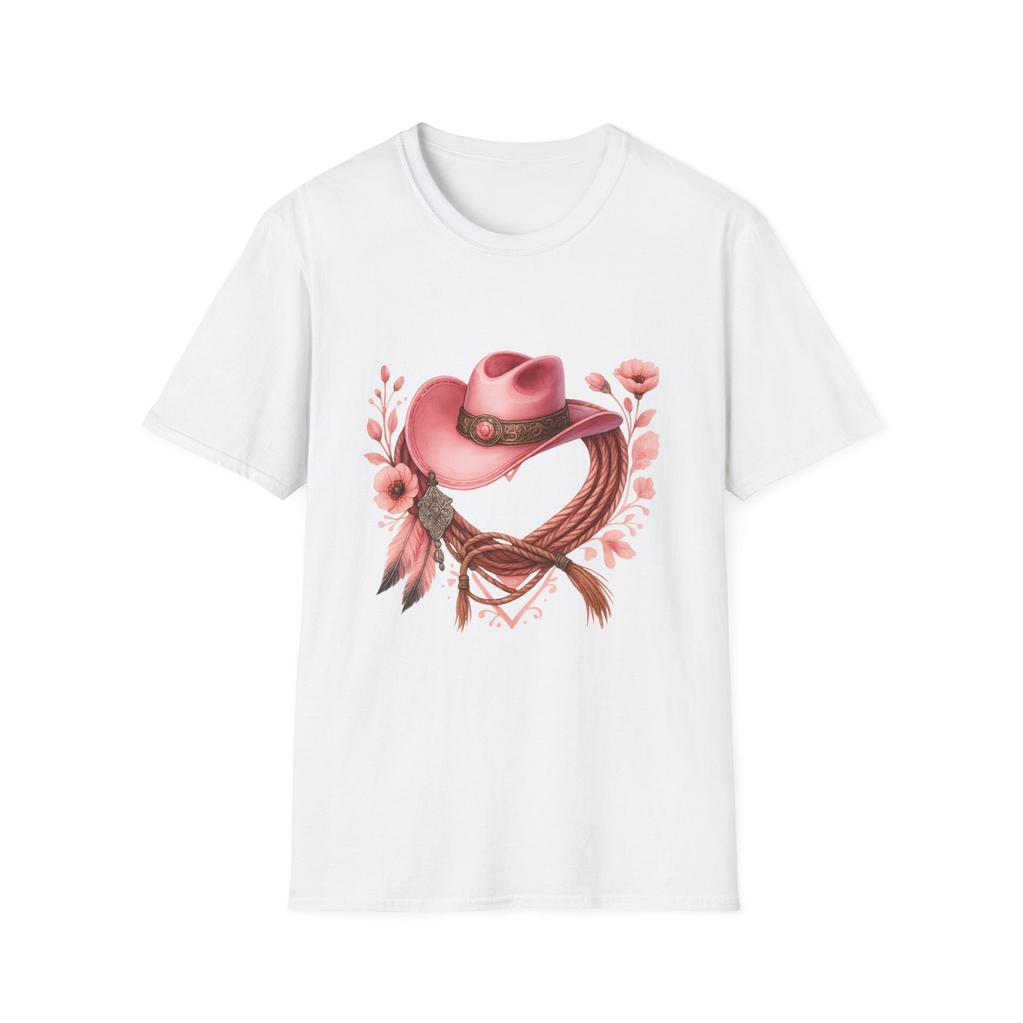 Cowgirl Charm T-Shirt, Western Graphic Tee, Rodeo Style Shirt, Country Girl Fashion, Floral Cowboy Hat Top