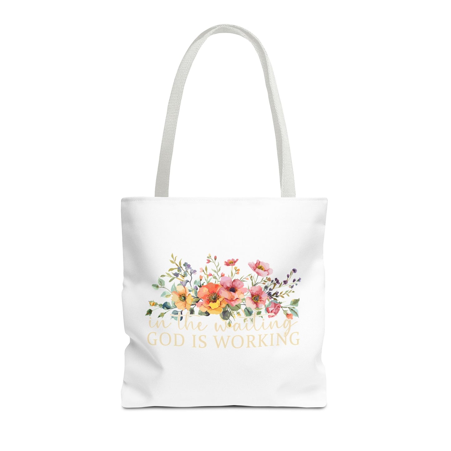 Floral Inspirational Tote Bag, Motivational Bag, Eco-Friendly Gift, Shopping Tote, Faith-Based Accessory, Everyday Use