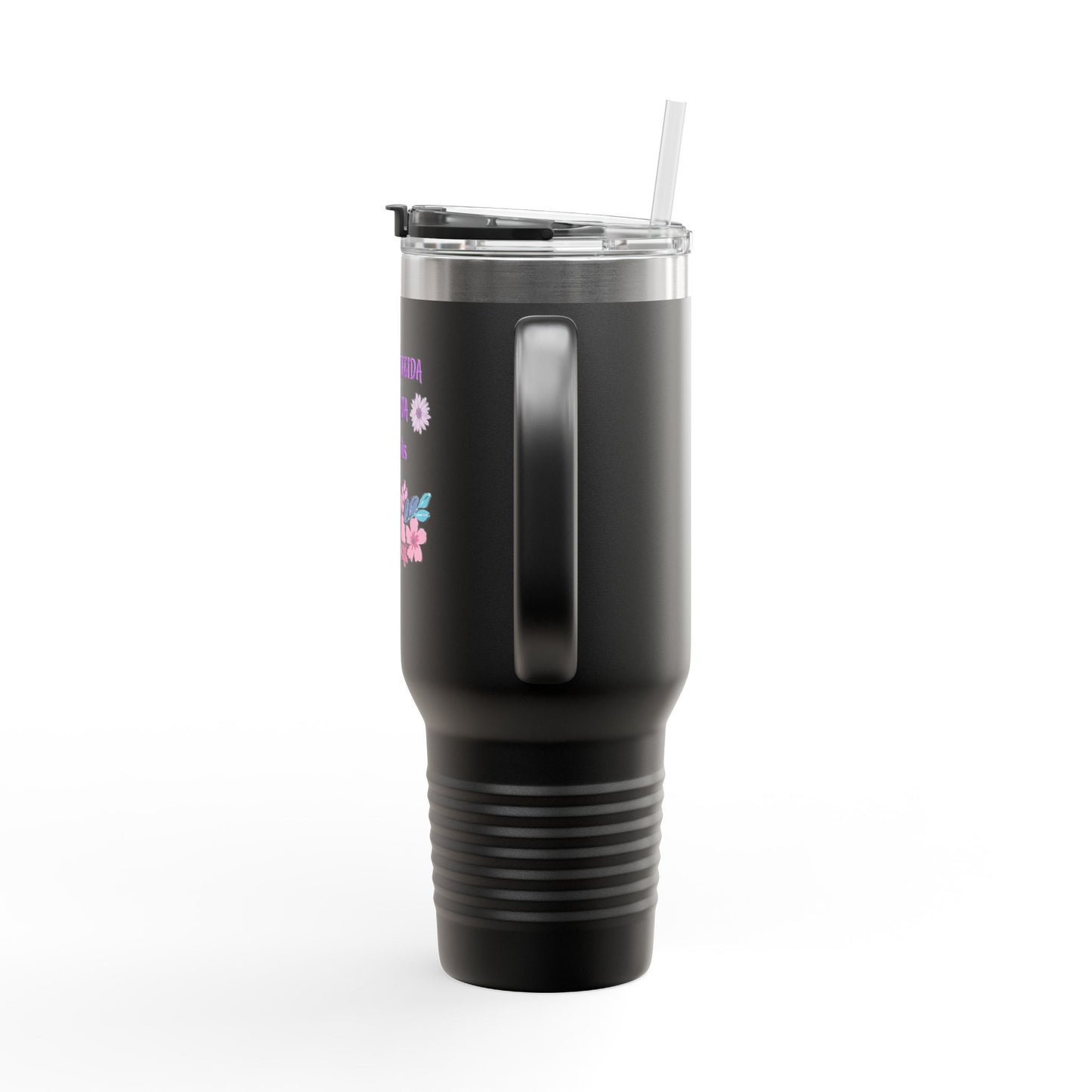 Floral Insulated Travel Mug - 40oz Blessed & Loved Design