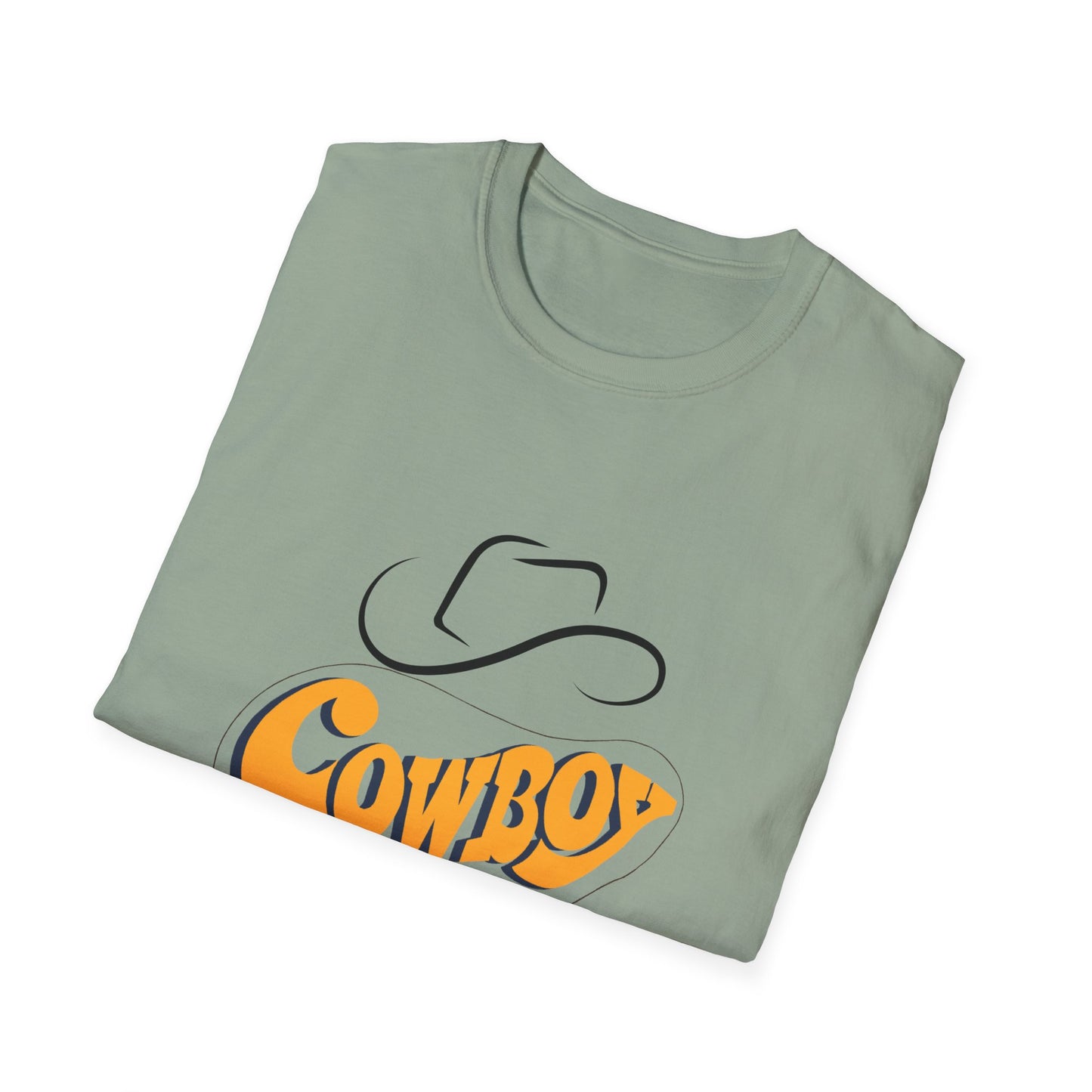 Retro Cowboy Graphic Unisex Softstyle T-Shirt