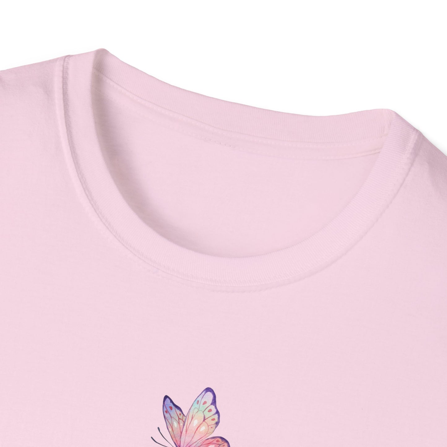 Su Gracia es Suficiente Unisex Softstyle T-Shirt, Inspirational Tee, Nature Lover Gift, Butterfly Shirt, Casual Outfit, Motivational Top