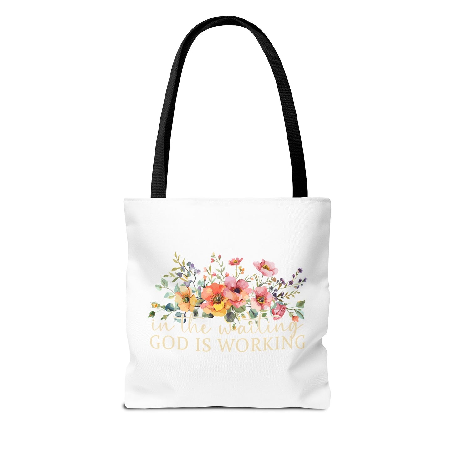 Floral Inspirational Tote Bag, Motivational Bag, Eco-Friendly Gift, Shopping Tote, Faith-Based Accessory, Everyday Use