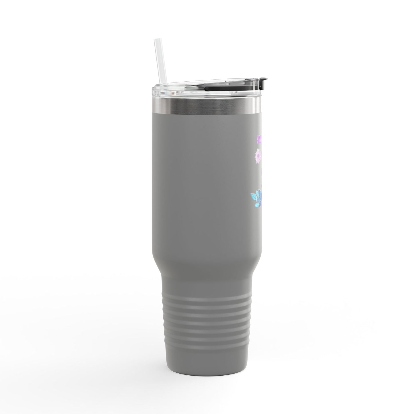 Floral Insulated Travel Mug - 40oz Blessed & Loved Design