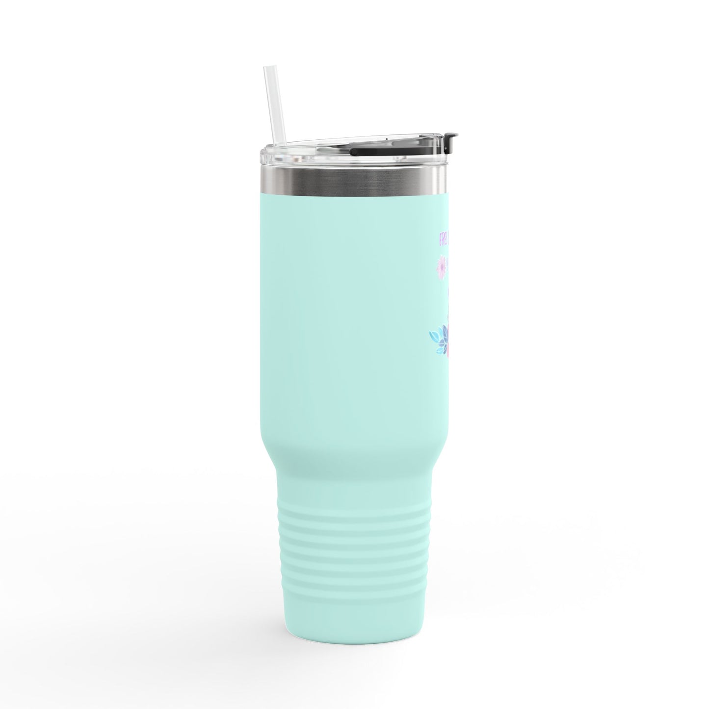 Floral Insulated Travel Mug - 40oz Blessed & Loved Design