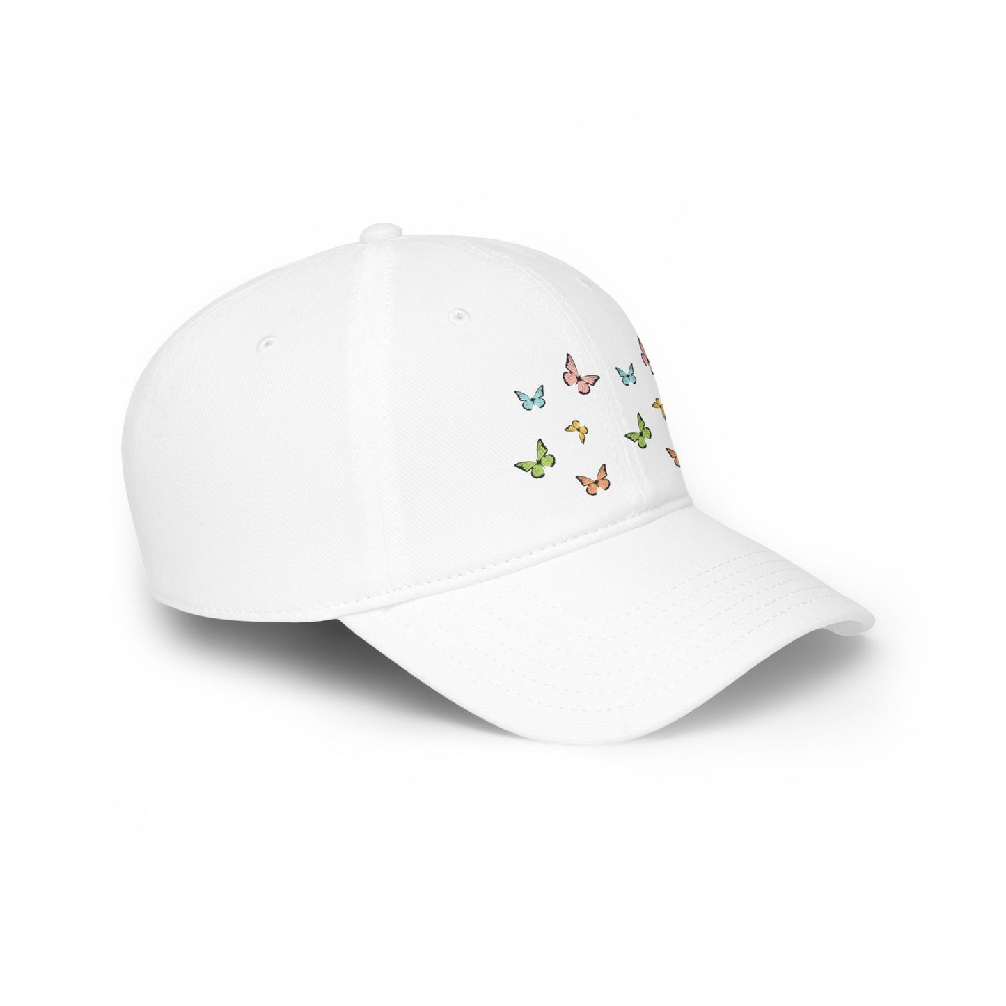 Butterfly Print Low Profile Baseball Cap - Stylish Summer Accessory
