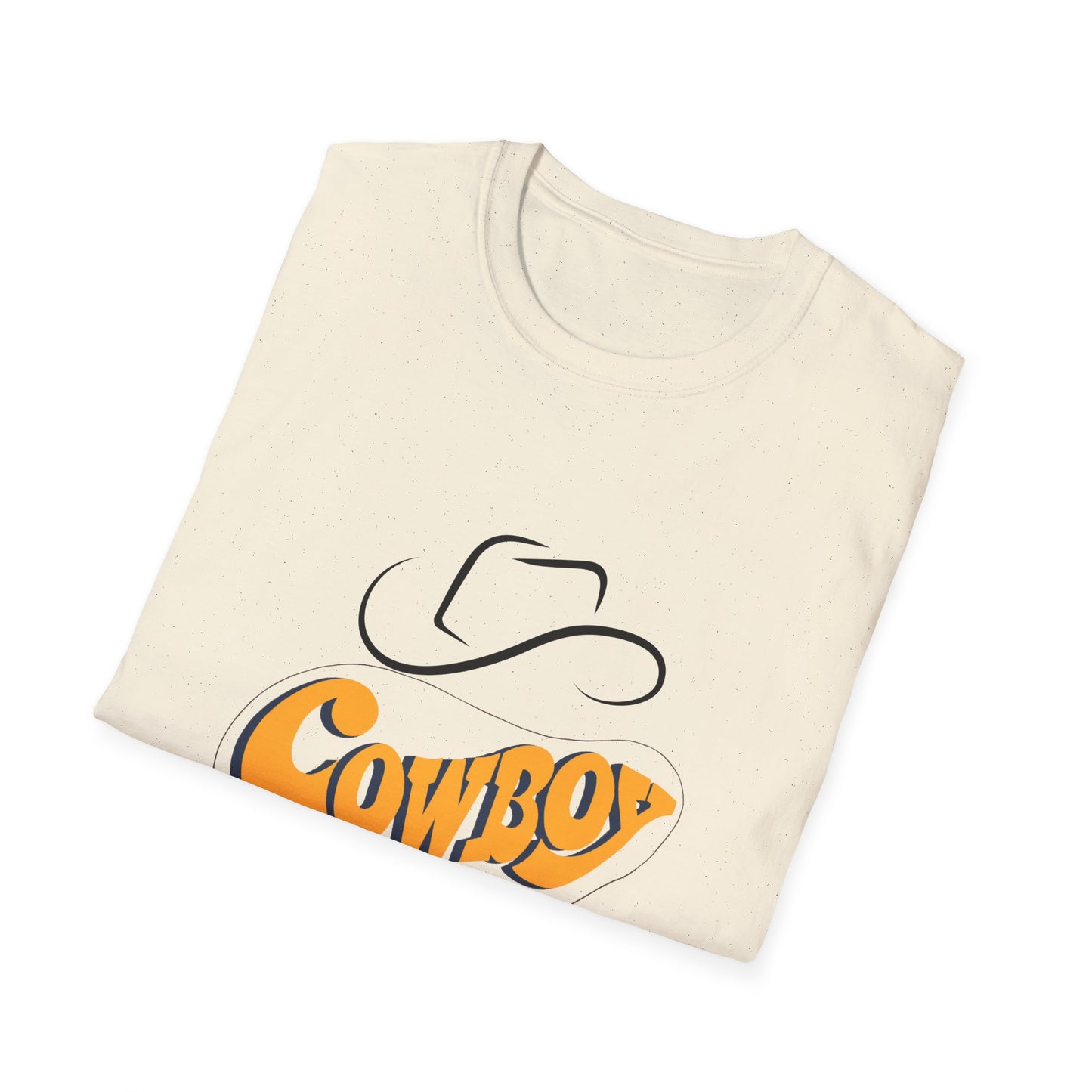 Retro Cowboy Graphic Unisex Softstyle T-Shirt