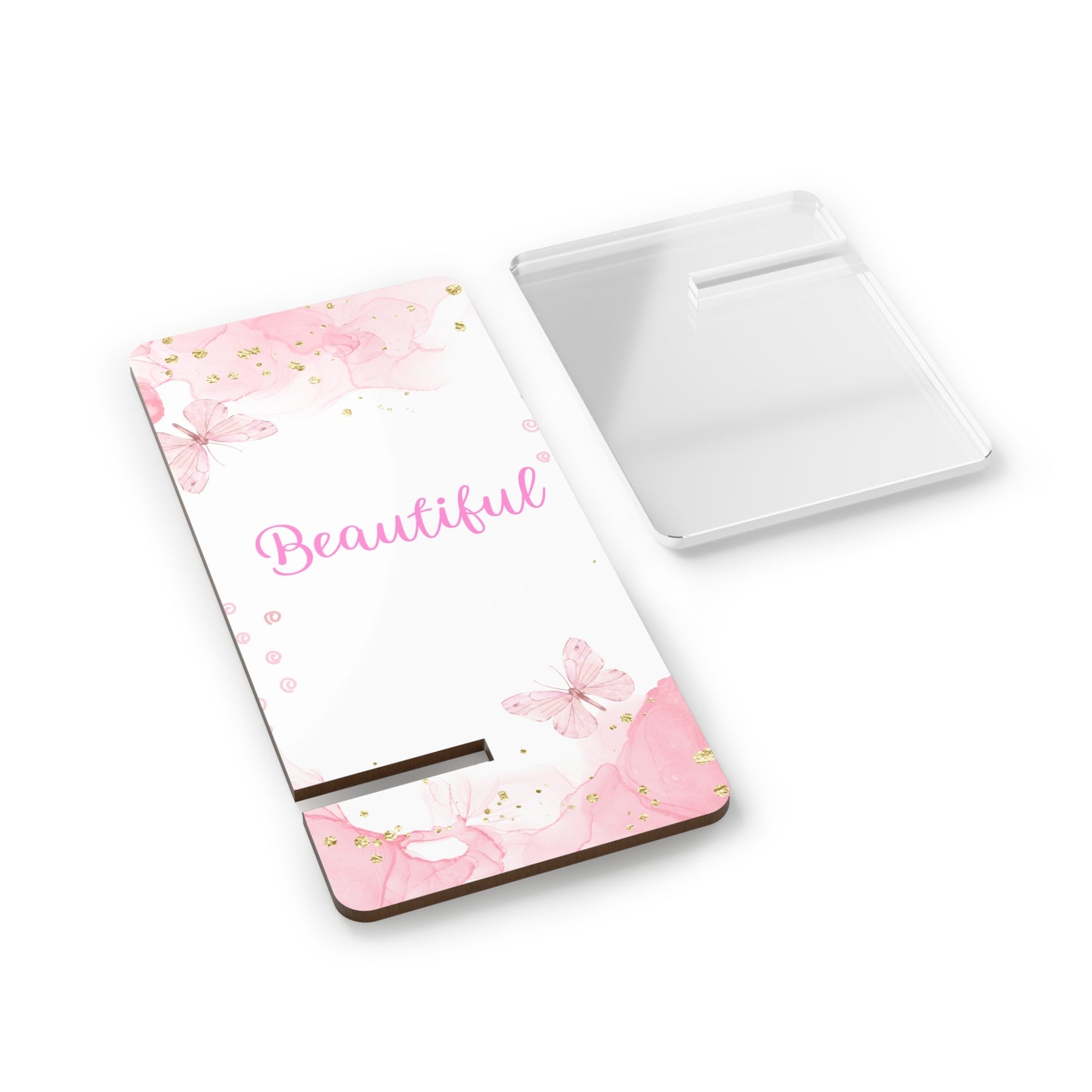 Beautiful Floral Mobile Display Stand – Chic Smartphone Holder for Home & Office