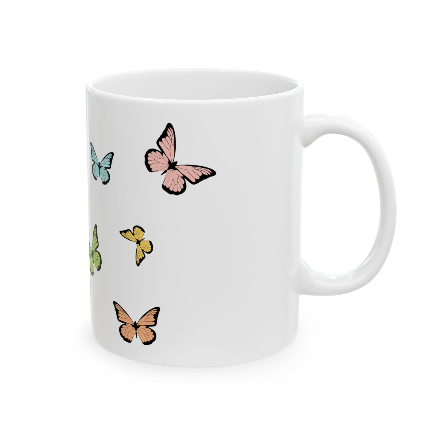 Colorful Butterfly Ceramic Mug - Perfect for Nature Lovers