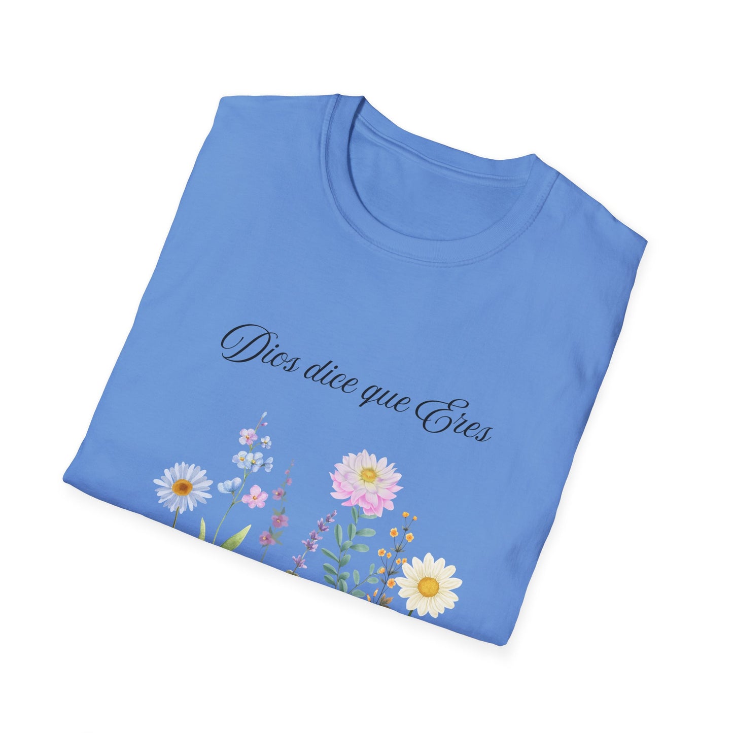 t-shrit christian Floral Quote T-Shirt, Nature Lover Gift, Boho Style Tee, Inspirational Shirt, Unisex Softstyle Tee, Eco-Friendly Apparel
