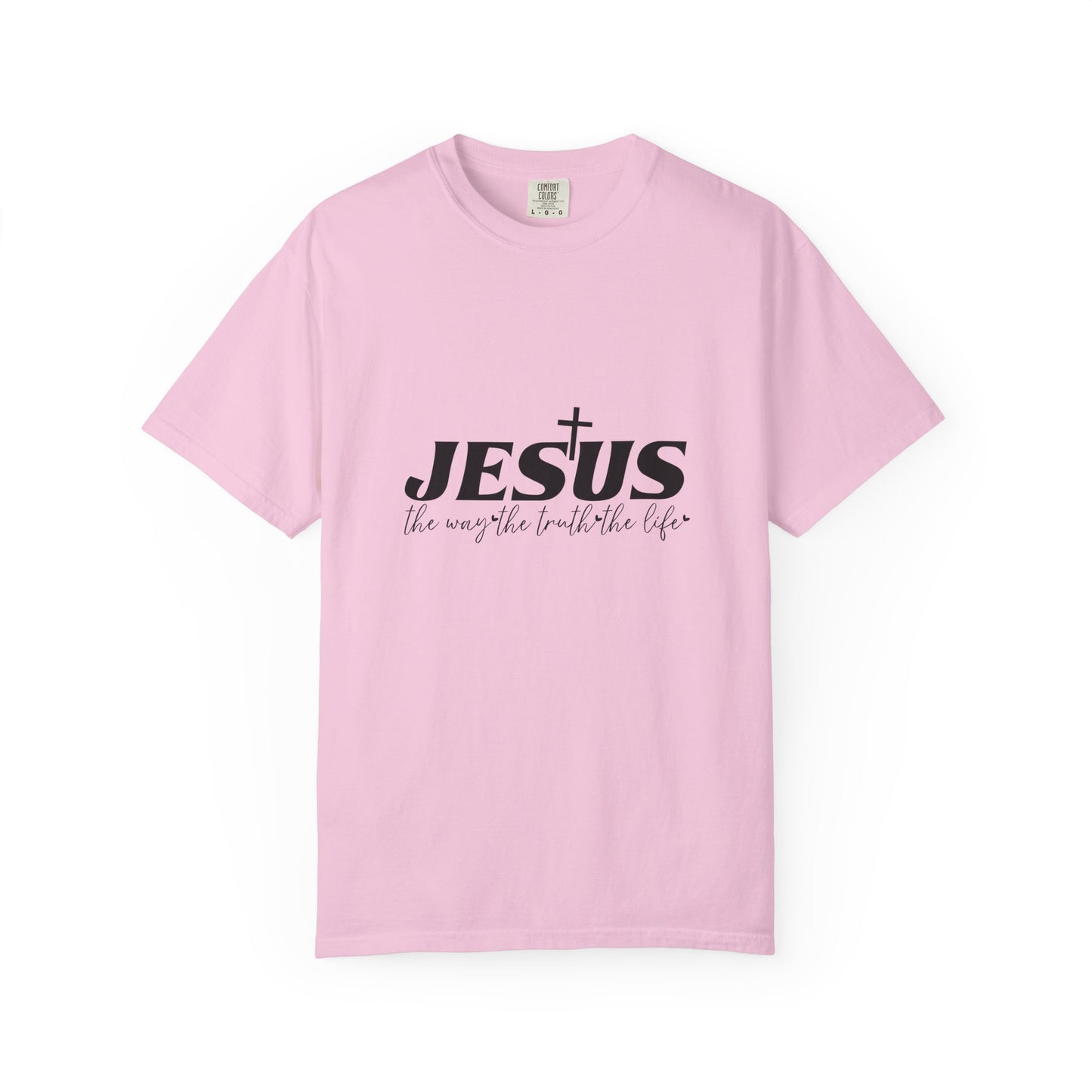 Faith-Inspired Garment-Dyed T-Shirt, Casual Christian Wear, Unisex Jesus Tee, Spiritual Gift, Comfortable Everyday Shirt