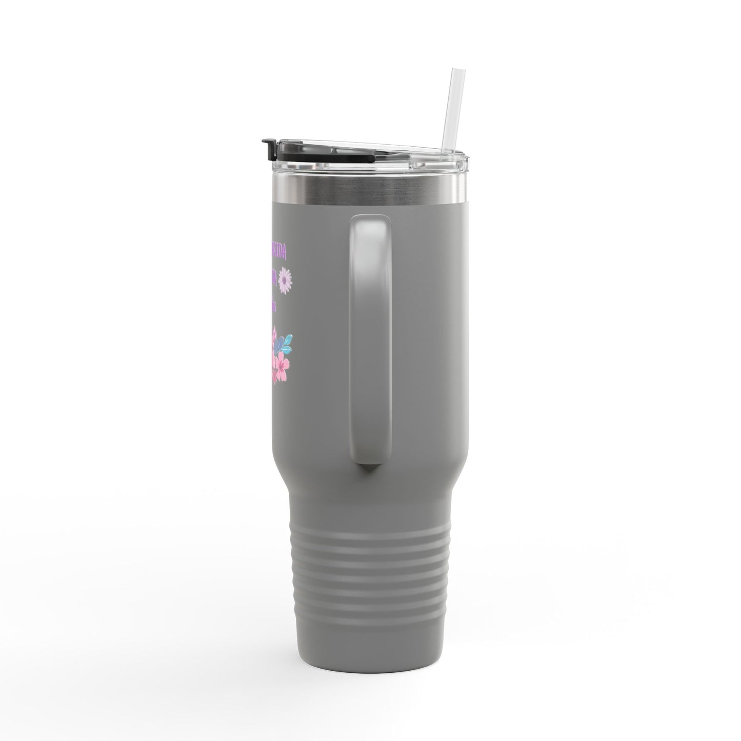 Floral Insulated Travel Mug - 40oz Blessed & Loved Design