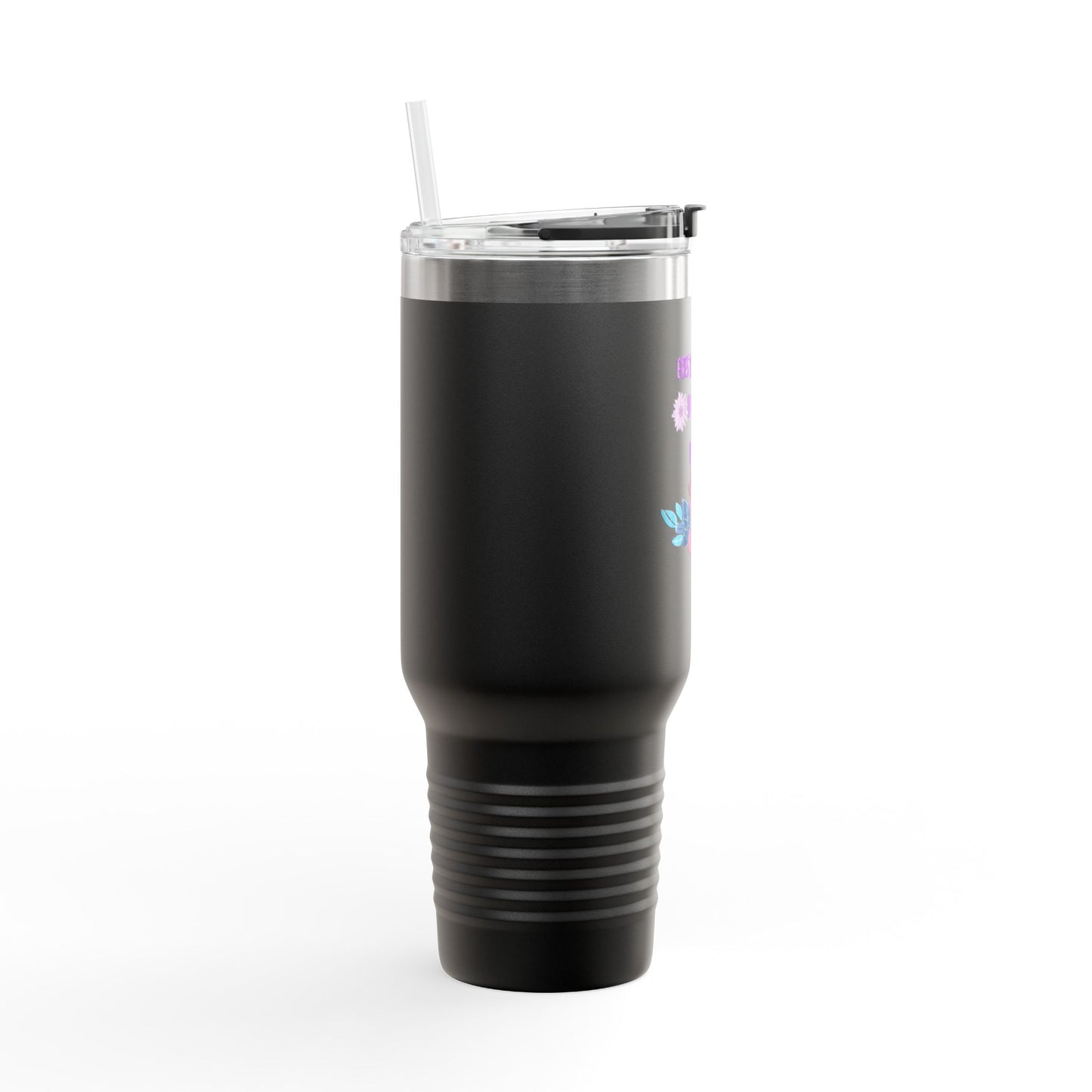 Floral Insulated Travel Mug - 40oz Blessed & Loved Design