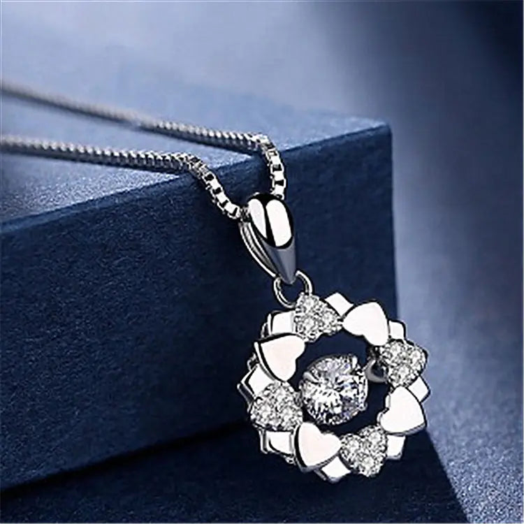Colgante Elegante de Copo de Nieve en Plata