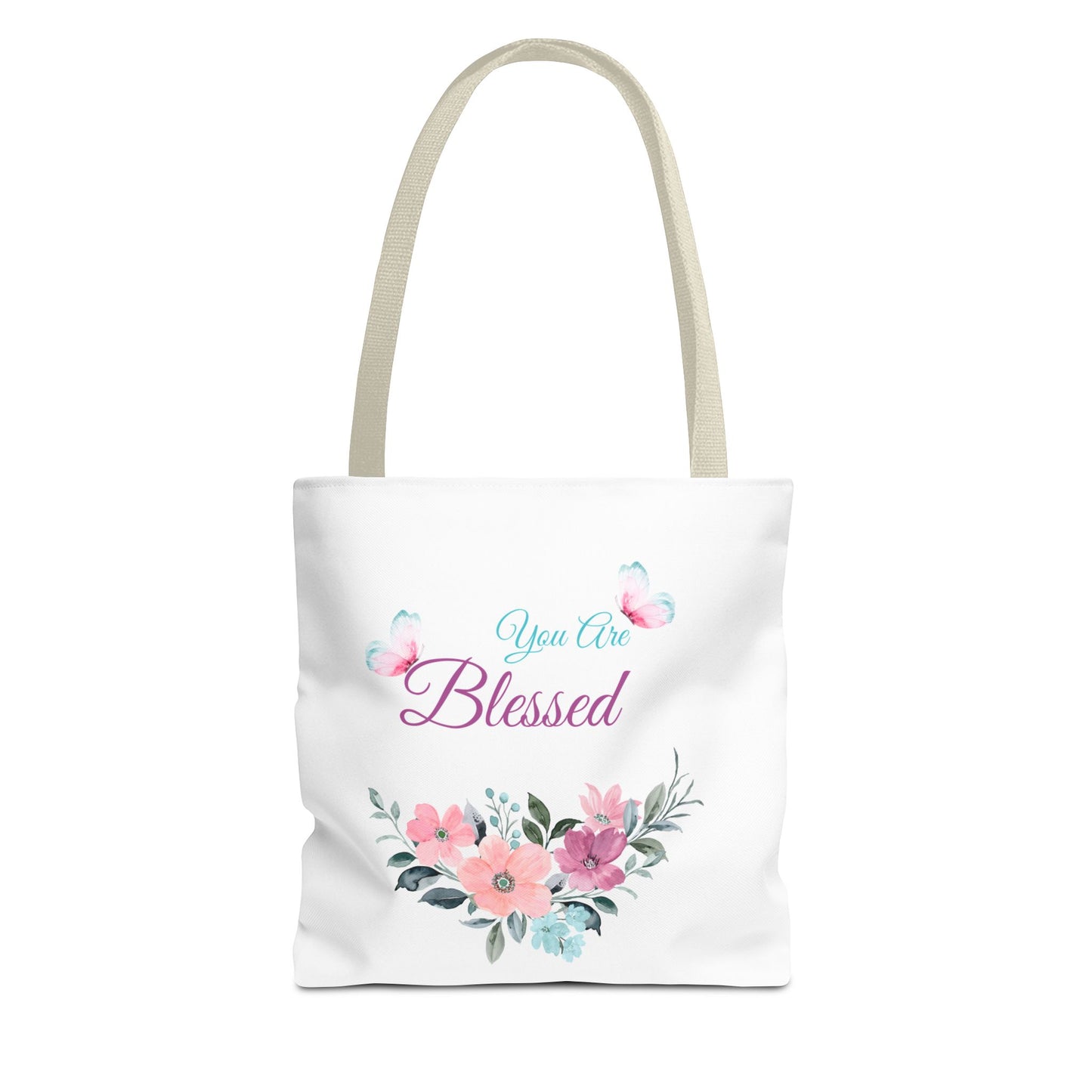 Floral Blessed Tote Bag - Perfect for Everyday Use or Special Occasions