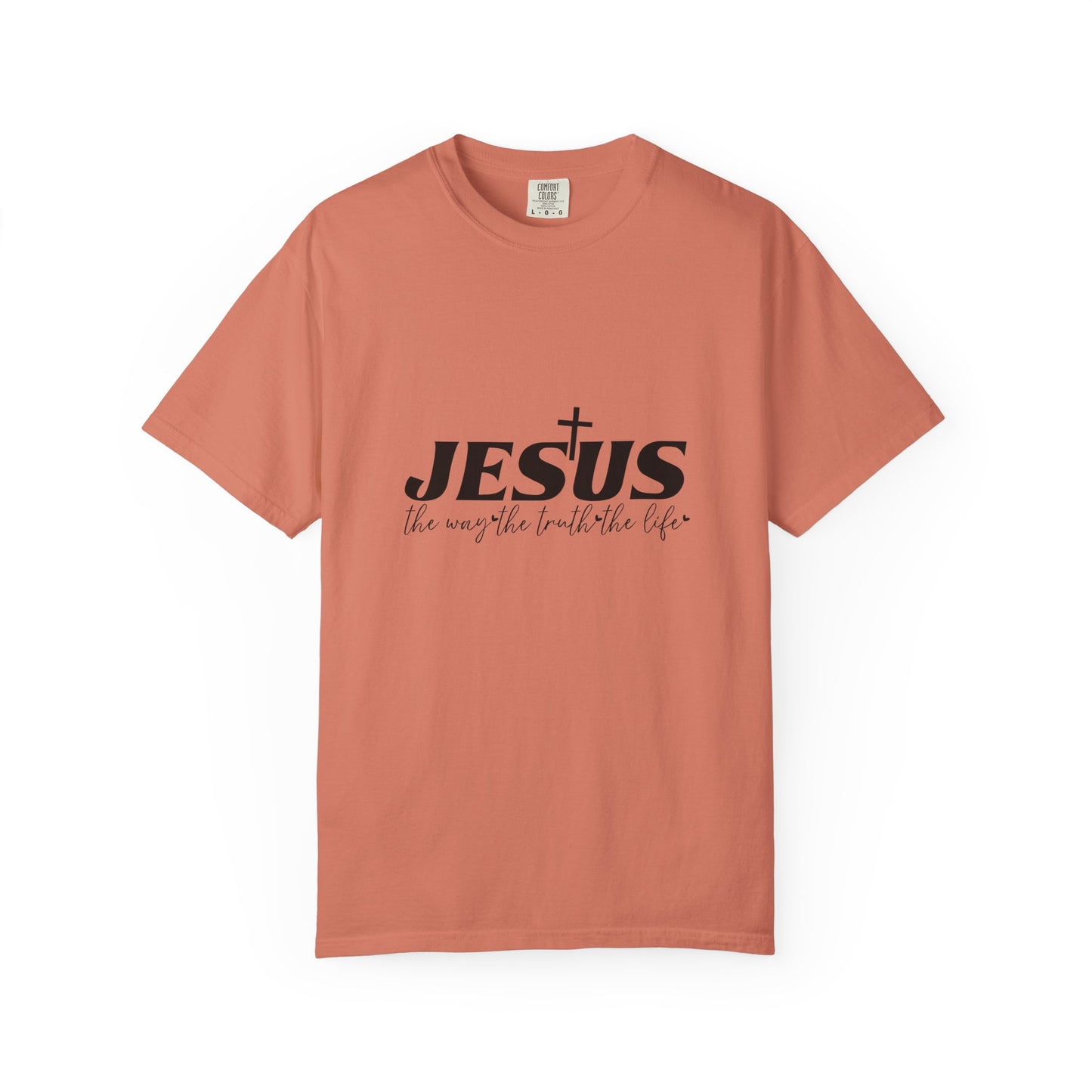 Faith-Inspired Garment-Dyed T-Shirt, Casual Christian Wear, Unisex Jesus Tee, Spiritual Gift, Comfortable Everyday Shirt