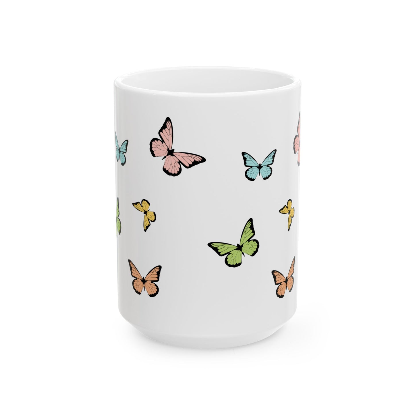 Colorful Butterfly Ceramic Mug - Perfect for Nature Lovers