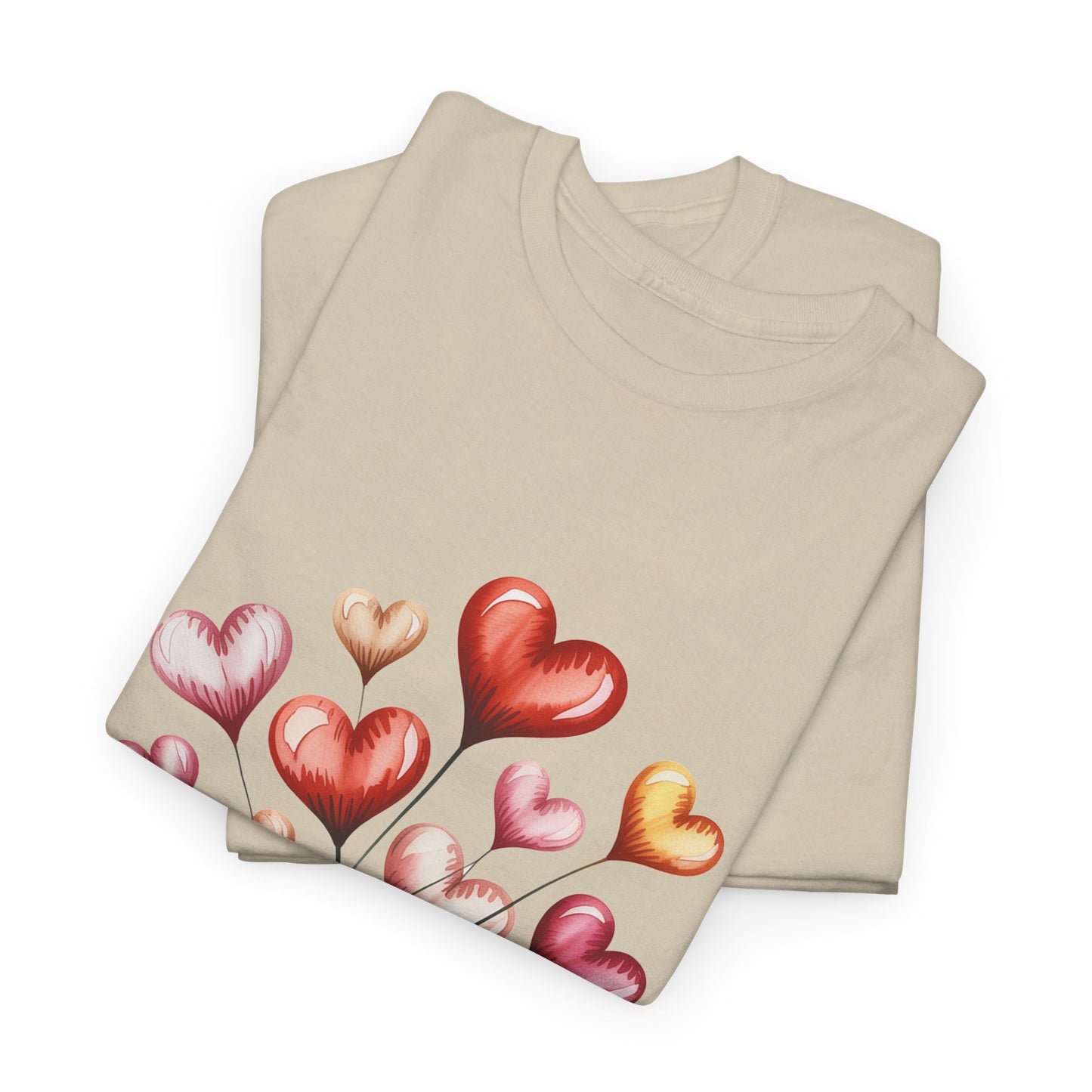 Heart Bouquet T‑Shirt — "Love Never Fails" Romantic Graphic Tee