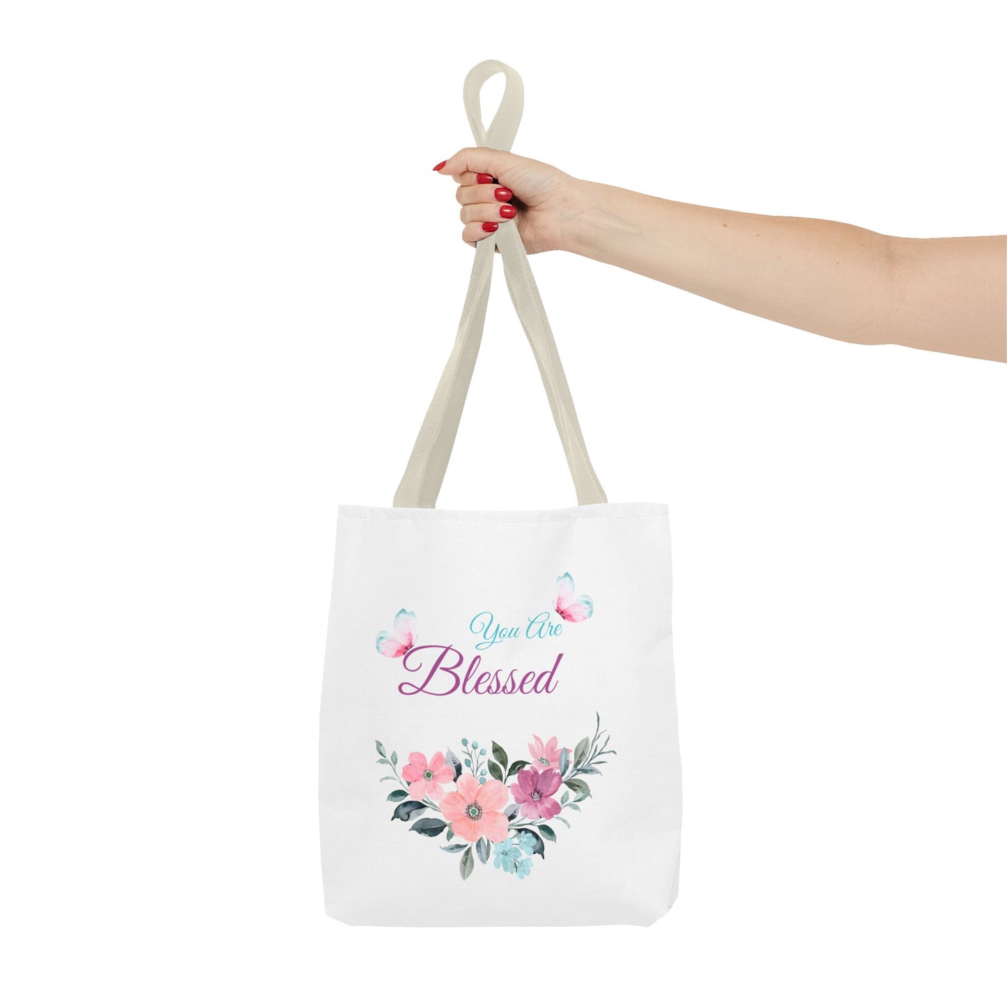 Floral Blessed Tote Bag - Perfect for Everyday Use or Special Occasions