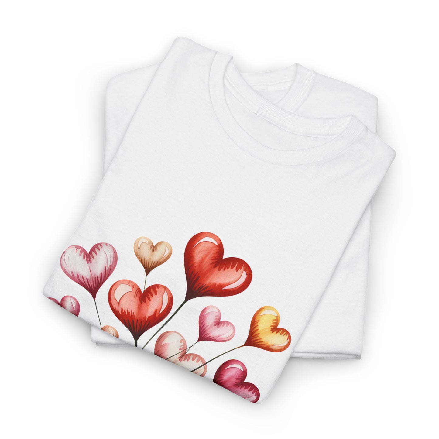 Heart Bouquet T‑Shirt — "Love Never Fails" Romantic Graphic Tee