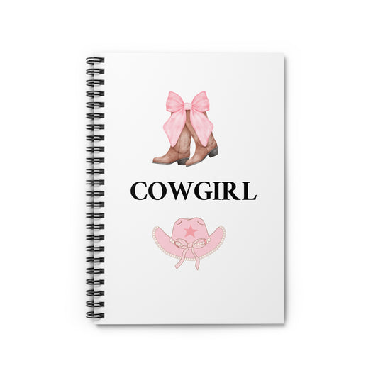 Cowgirl Spiral Notebook - Stylish Ruled Line Journal for Western Lovers