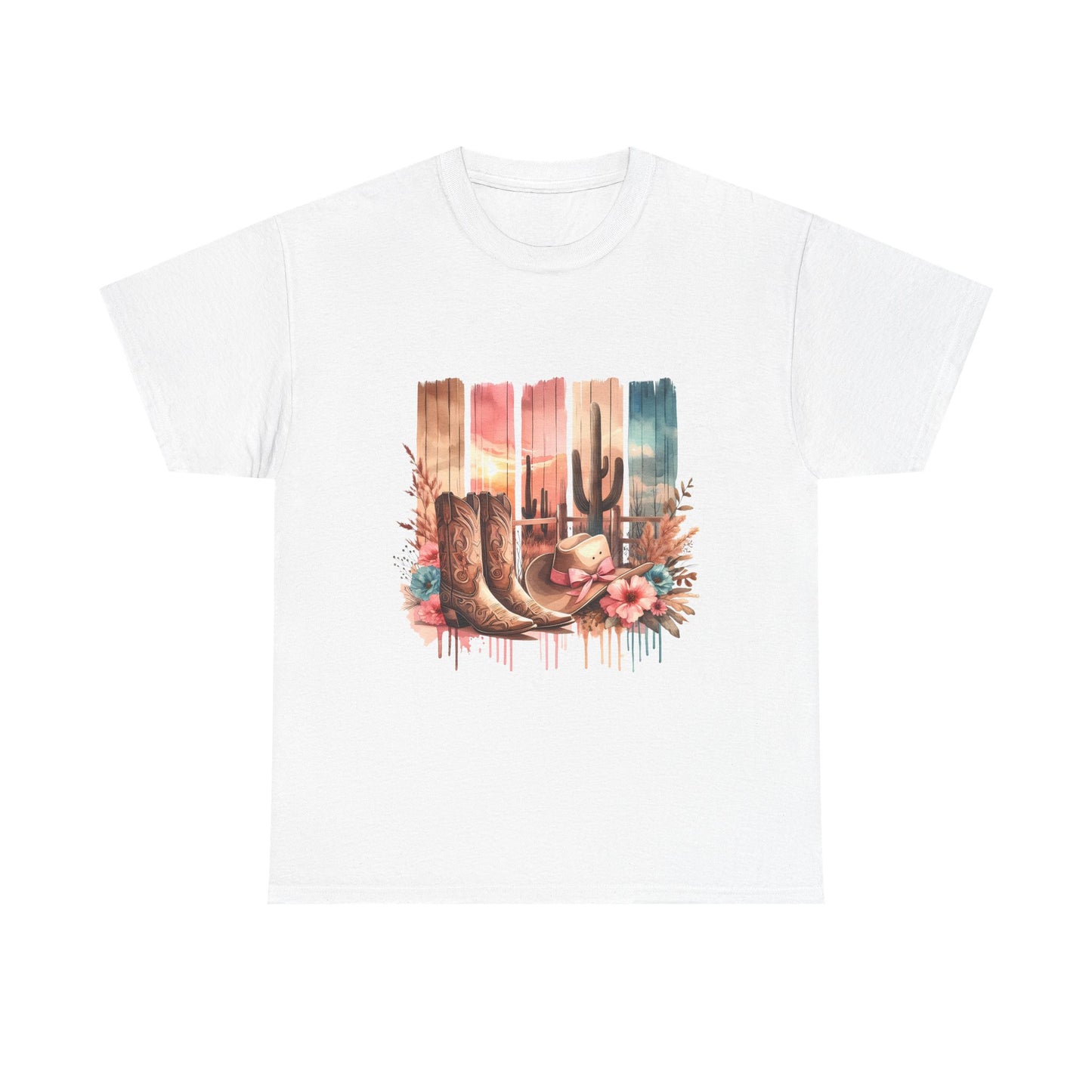 Desert Vibes T-Shirt | Bohemian Graphic Tee, Western Style Shirt, Casual Summer Wear, Gift for Cowboys, Nature Lover's Tee