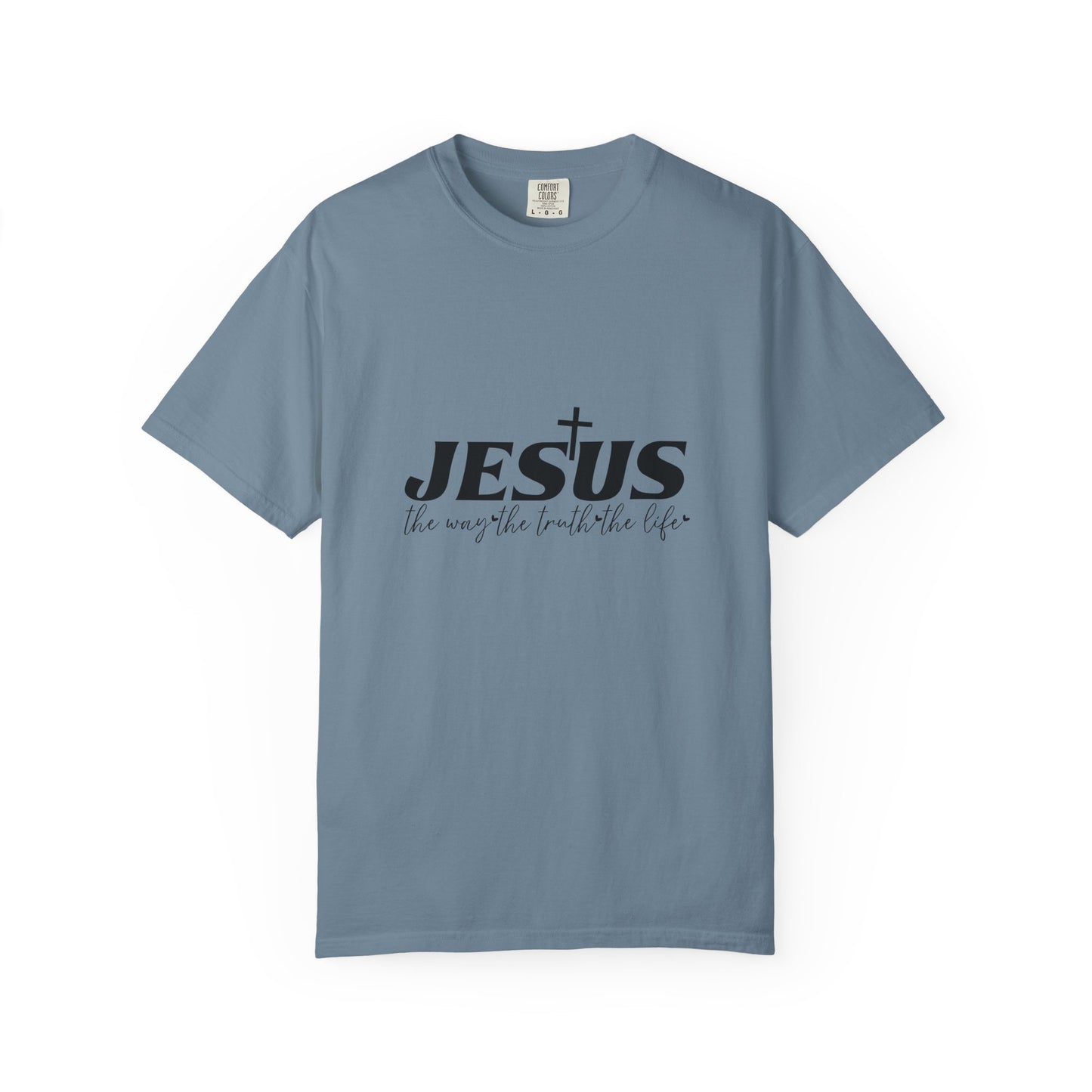Faith-Inspired Garment-Dyed T-Shirt, Casual Christian Wear, Unisex Jesus Tee, Spiritual Gift, Comfortable Everyday Shirt