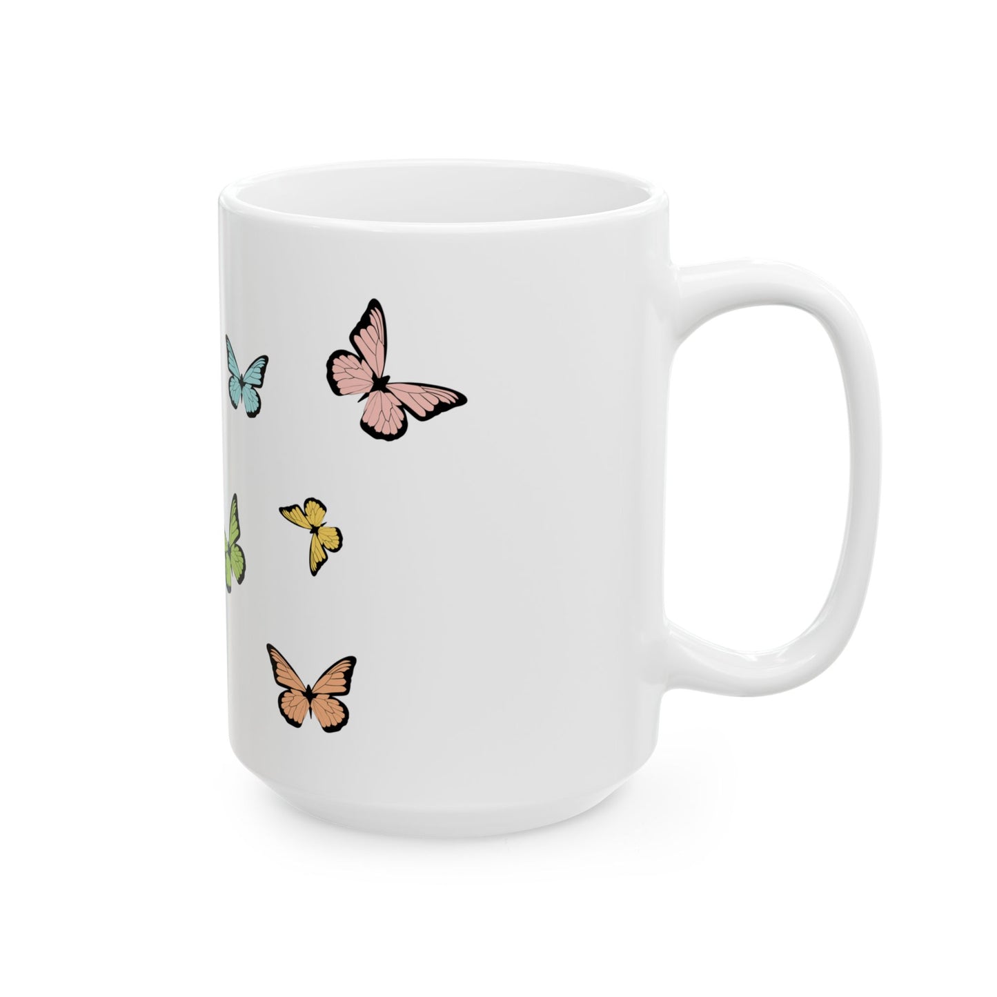 Colorful Butterfly Ceramic Mug - Perfect for Nature Lovers