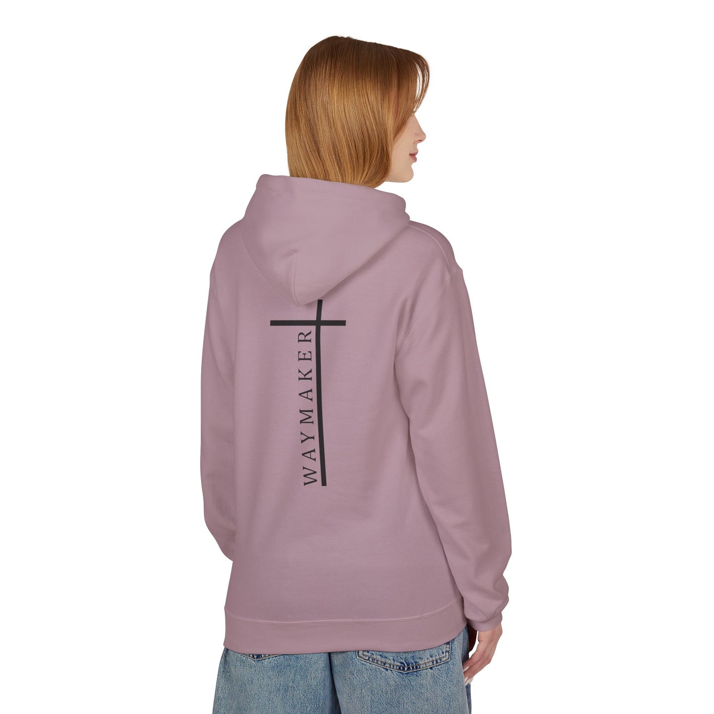 Unisex Waymaker Cross Hoodie — Heart & Cross Faith Pullover