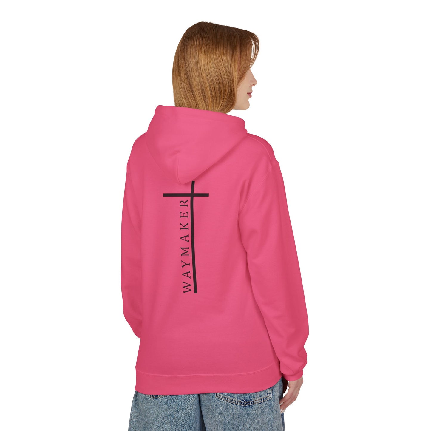 Unisex Waymaker Cross Hoodie — Heart & Cross Faith Pullover