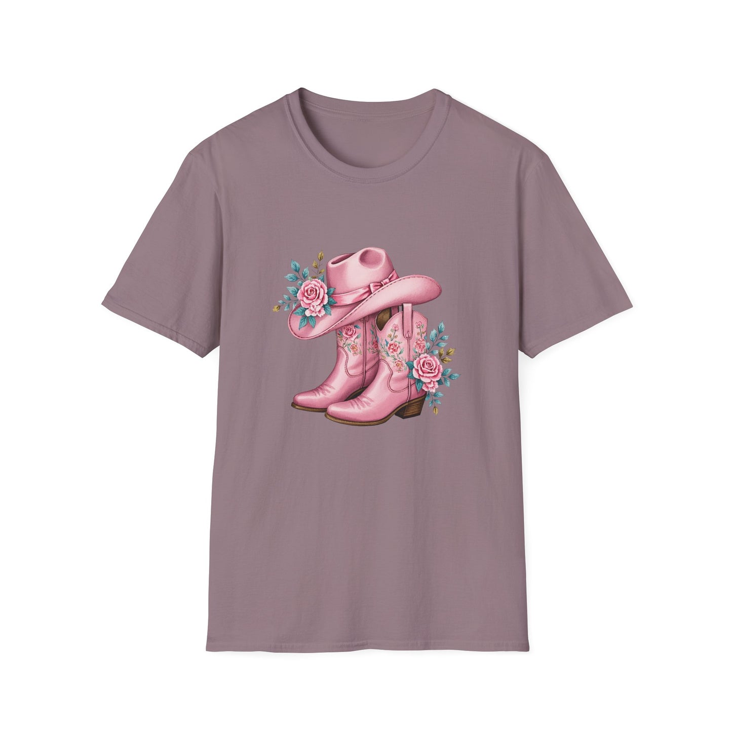 Pink Cowboy Boots T-Shirt, Western Fashion Tee, Country Music Lover Gift, Rodeo Outfit, Boho Style Top, Casual Summer Shirt