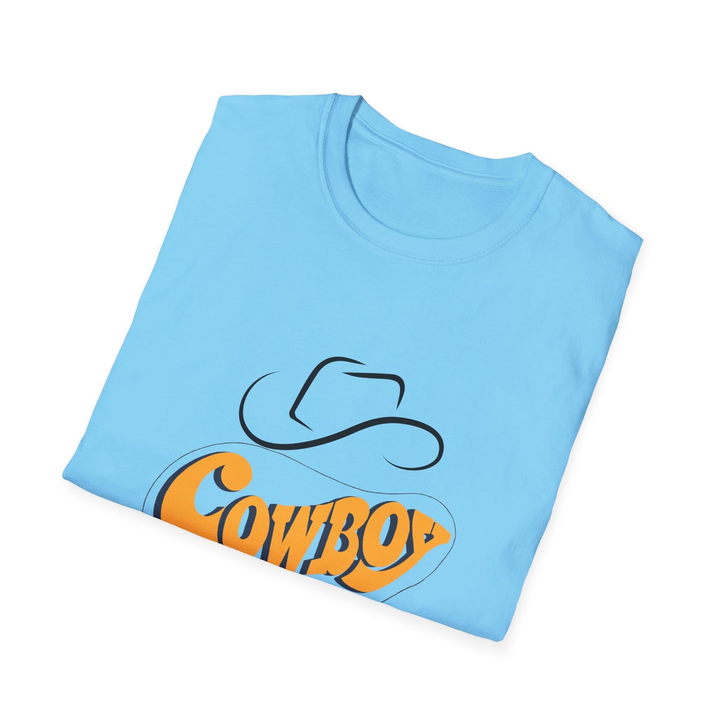 Retro Cowboy Graphic Unisex Softstyle T-Shirt