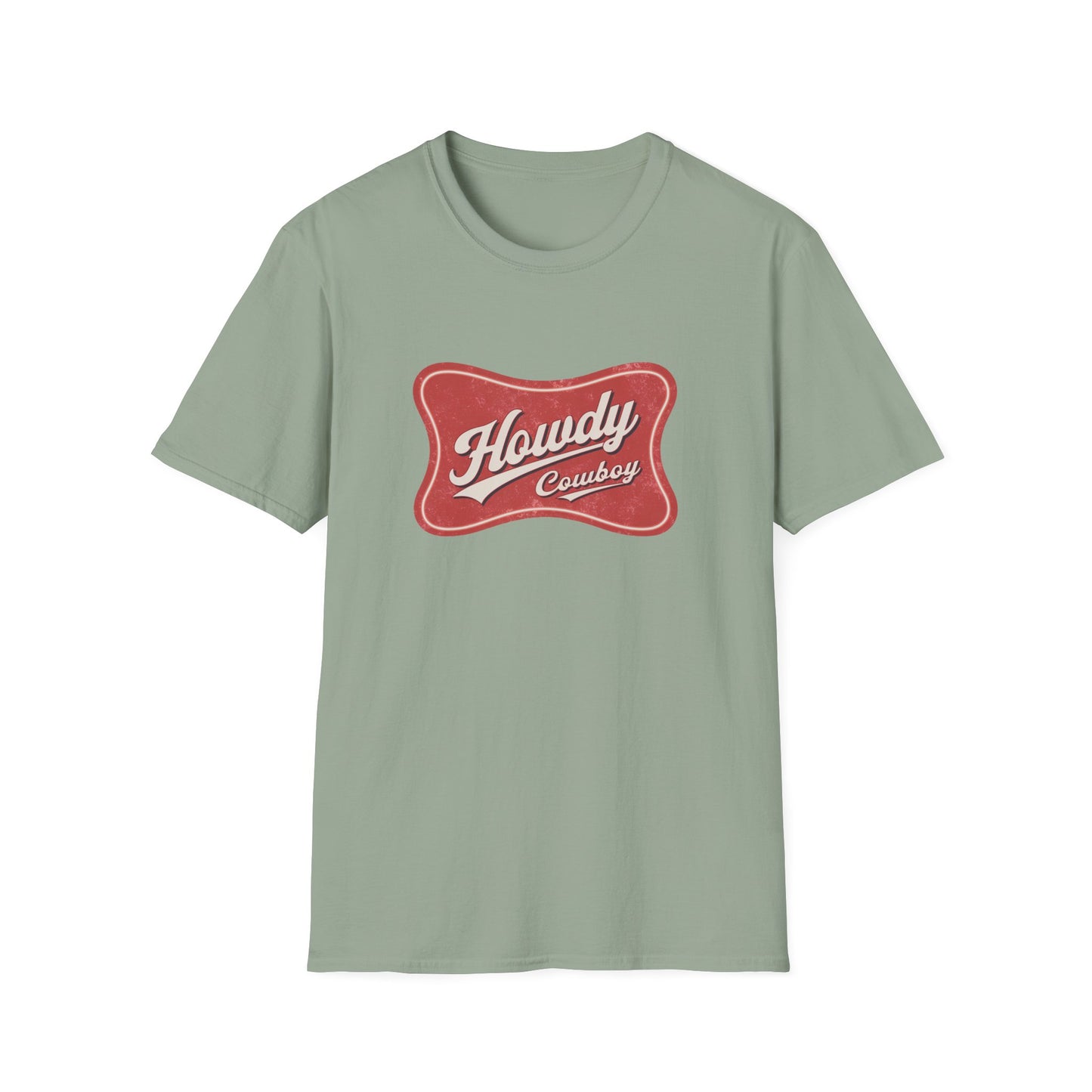 Howdy Cowboy Unisex Softstyle T-Shirt - Casual Wear, Gift for Cowboys, Western-Themed Apparel, Festival Gear, Rodeo Outfit