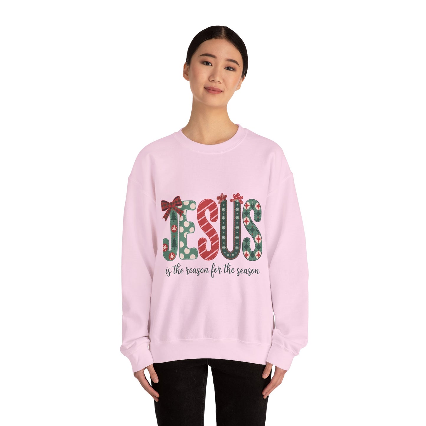 Festive Jesus Crewneck Sweatshirt - Holiday Comfort