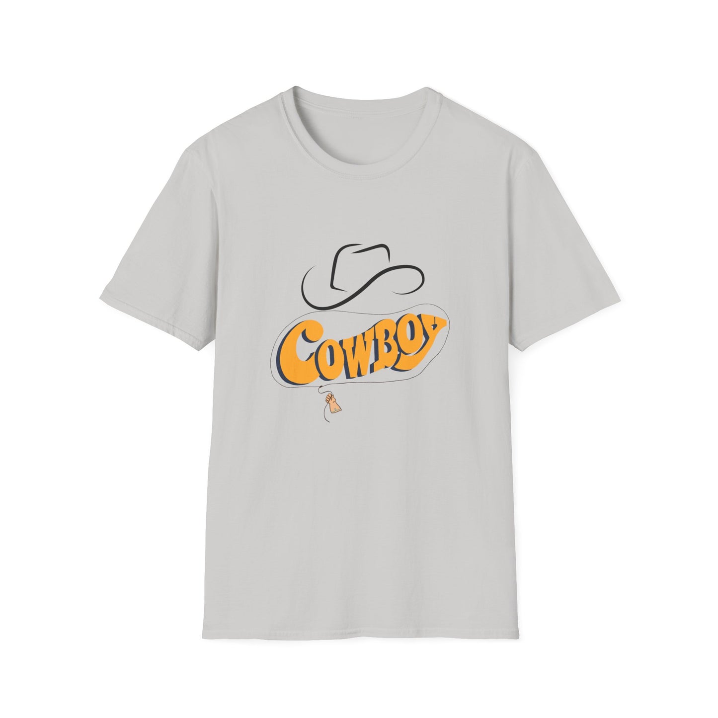 Retro Cowboy Graphic Unisex Softstyle T-Shirt