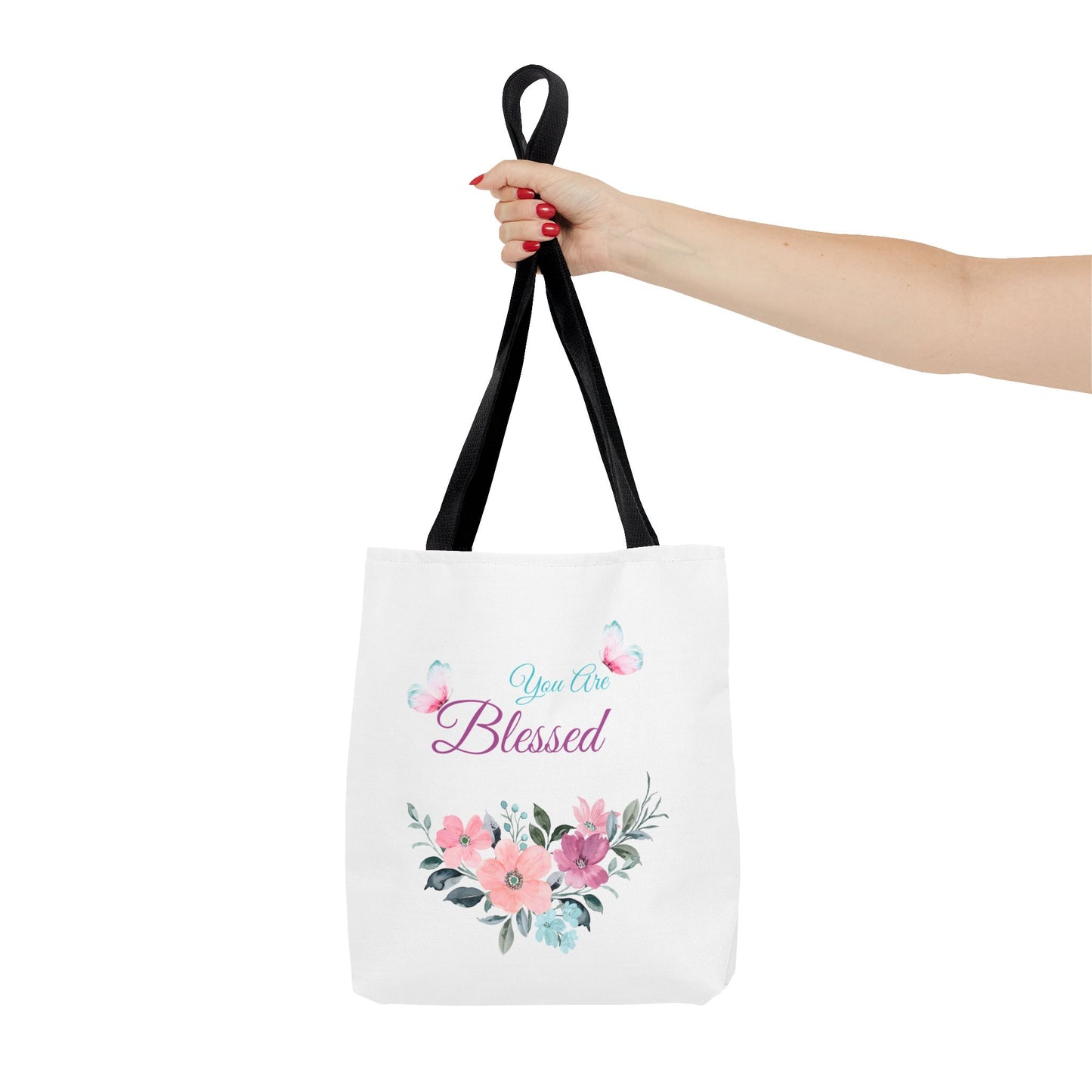 Floral Blessed Tote Bag - Perfect for Everyday Use or Special Occasions