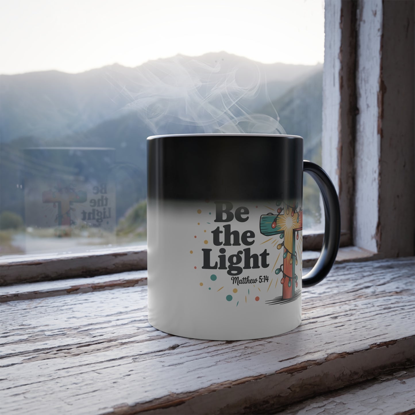 magic Color-Changing Mug – "Be the Light" Inspirational 11oz Ceramic Mug