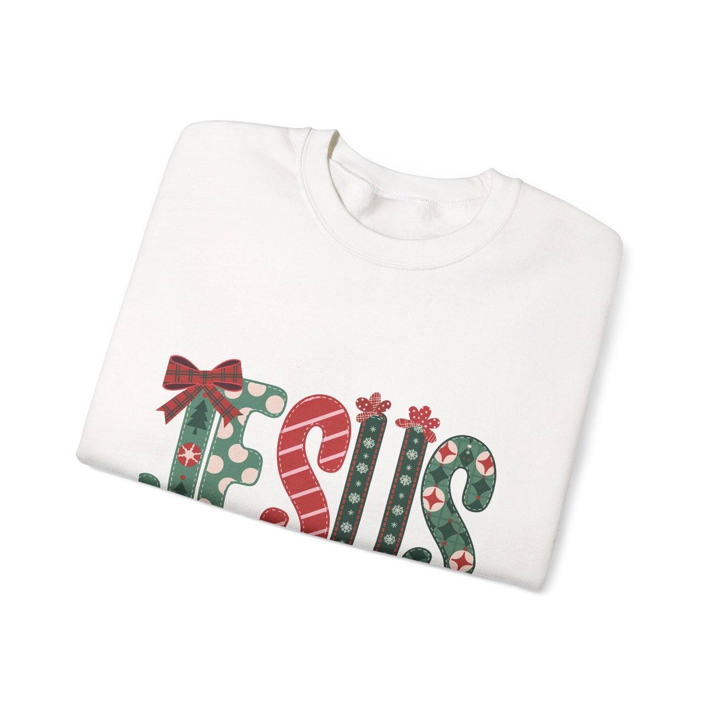 Festive Jesus Crewneck Sweatshirt - Holiday Comfort