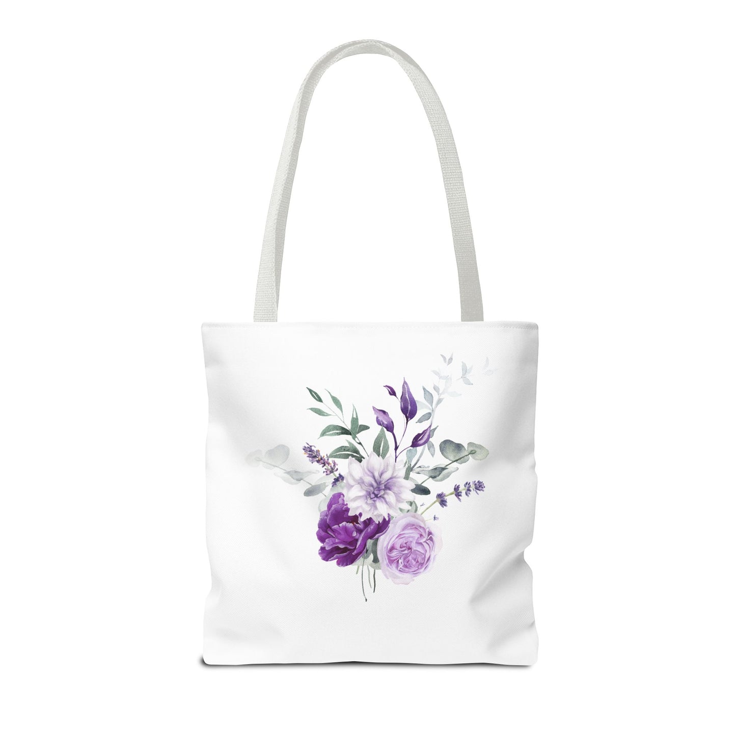 Floral Tote Bag - "Loved and Blessed" Design