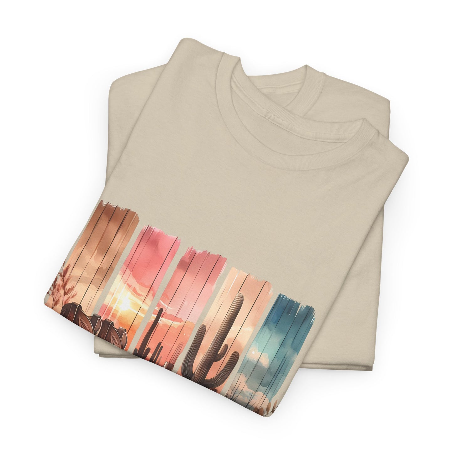 Desert Vibes T-Shirt | Bohemian Graphic Tee, Western Style Shirt, Casual Summer Wear, Gift for Cowboys, Nature Lover's Tee