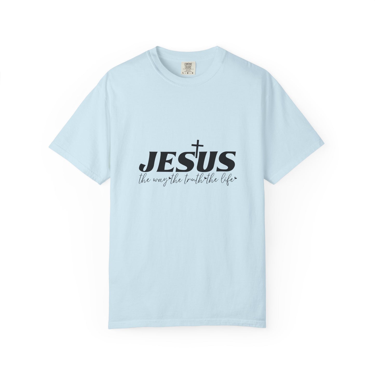 Faith-Inspired Garment-Dyed T-Shirt, Casual Christian Wear, Unisex Jesus Tee, Spiritual Gift, Comfortable Everyday Shirt