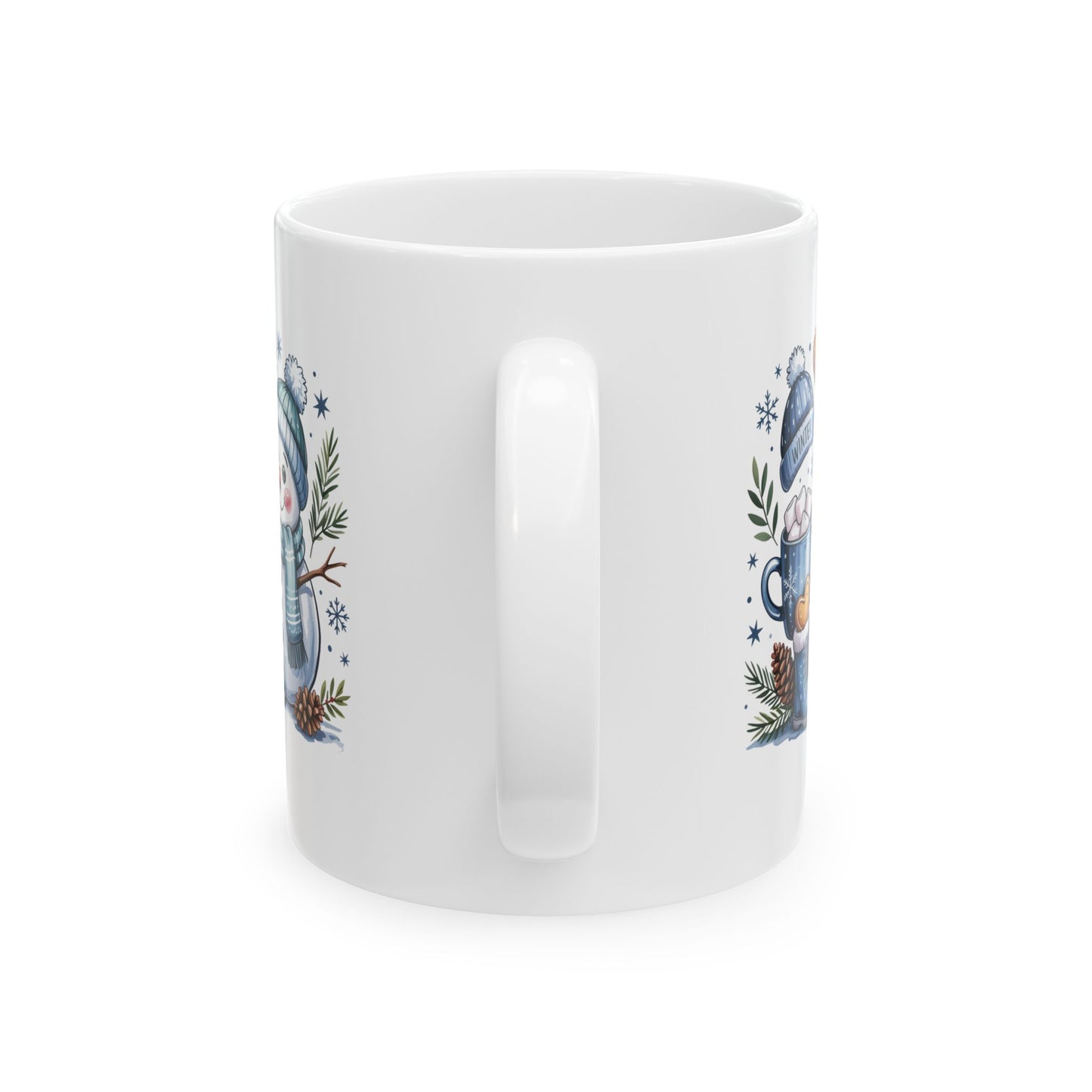 Whimsical Winter Ceramic Mug | 11oz & 15oz | Cozy Holiday Drinkware