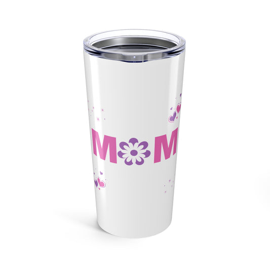 Mom Flower 20oz Tumbler - Stylish Travel Mug for Mothers, Perfect Gift for Mother's Day