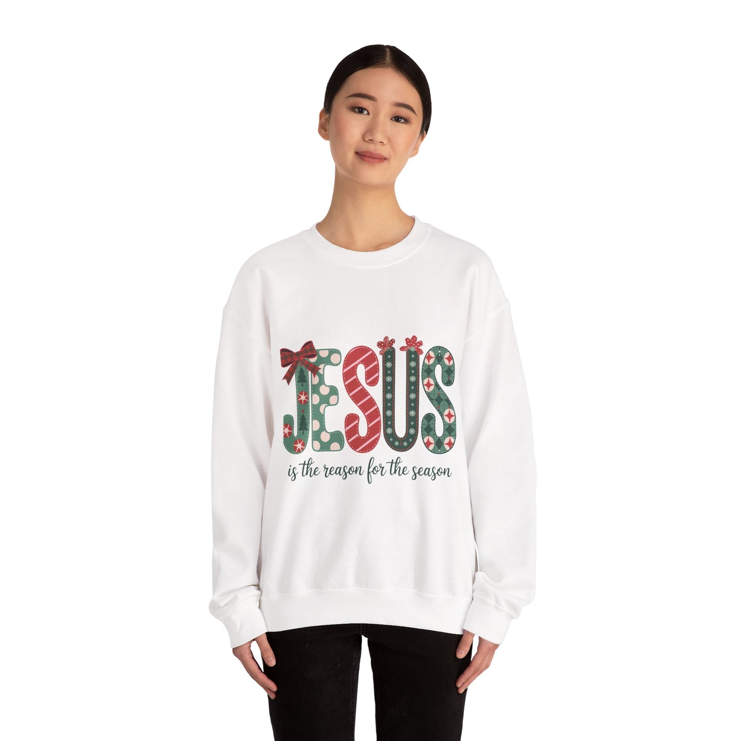 Festive Jesus Crewneck Sweatshirt - Holiday Comfort