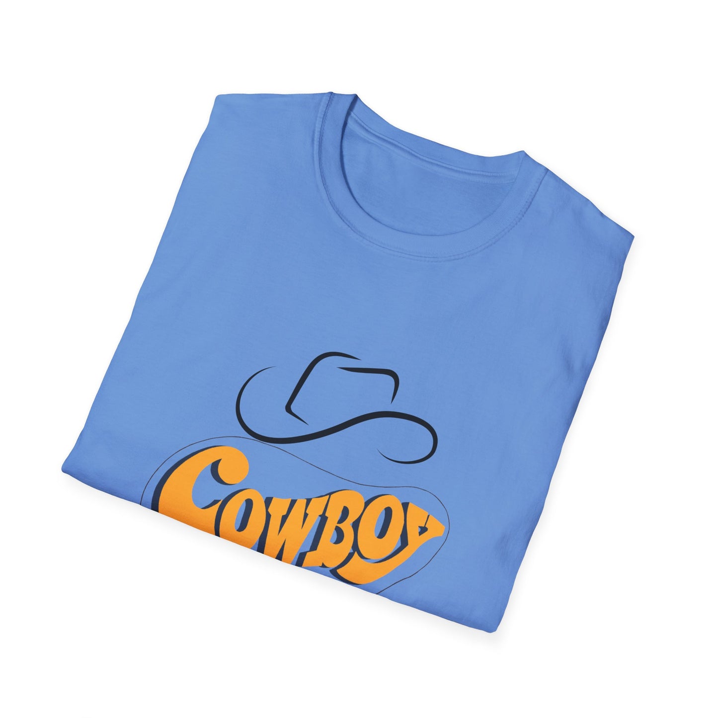 Retro Cowboy Graphic Unisex Softstyle T-Shirt